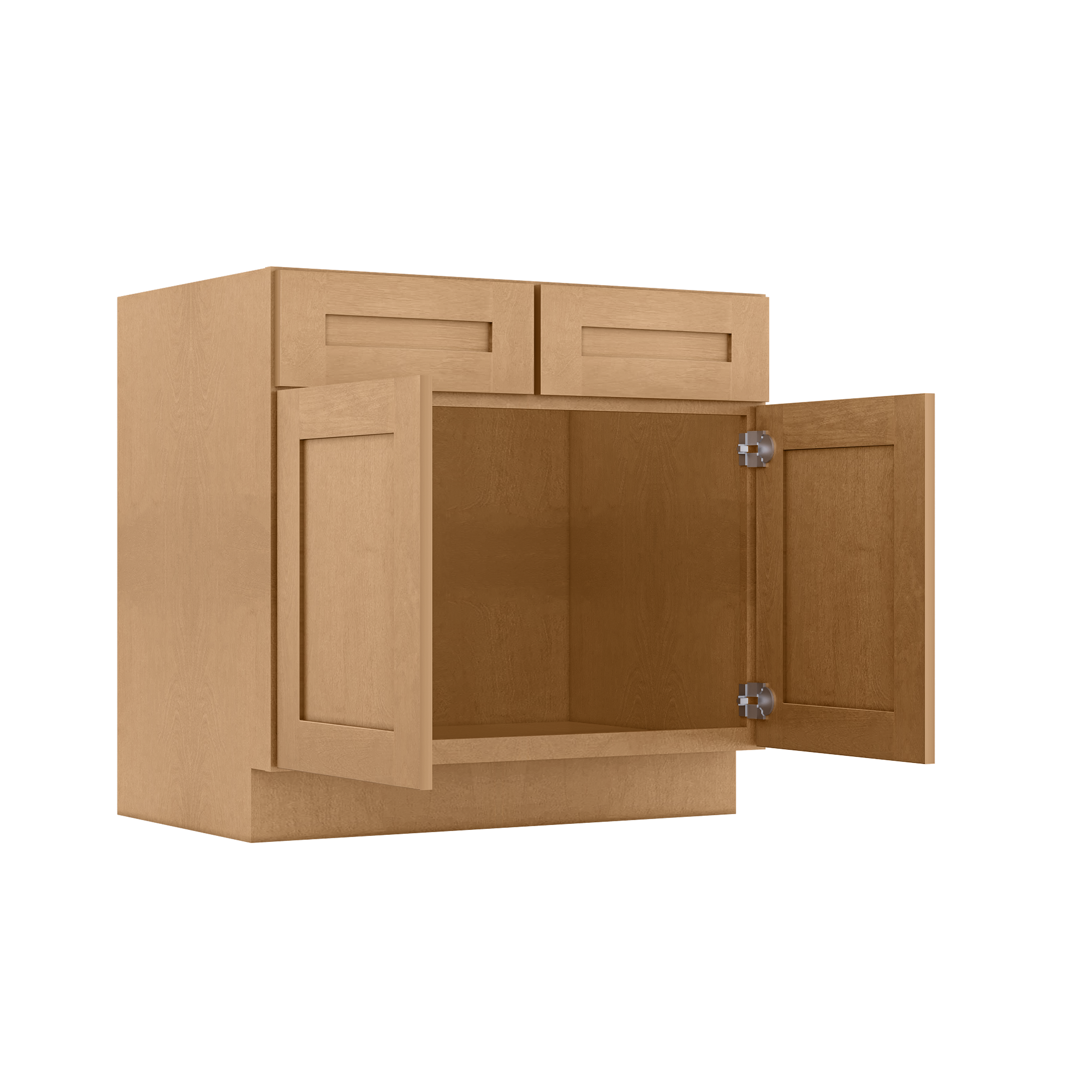 Sink Base Kitchen Cabinet SB36 Shaker Toffee LessCare 36 in. width 34.5 in. height 24 in. depth