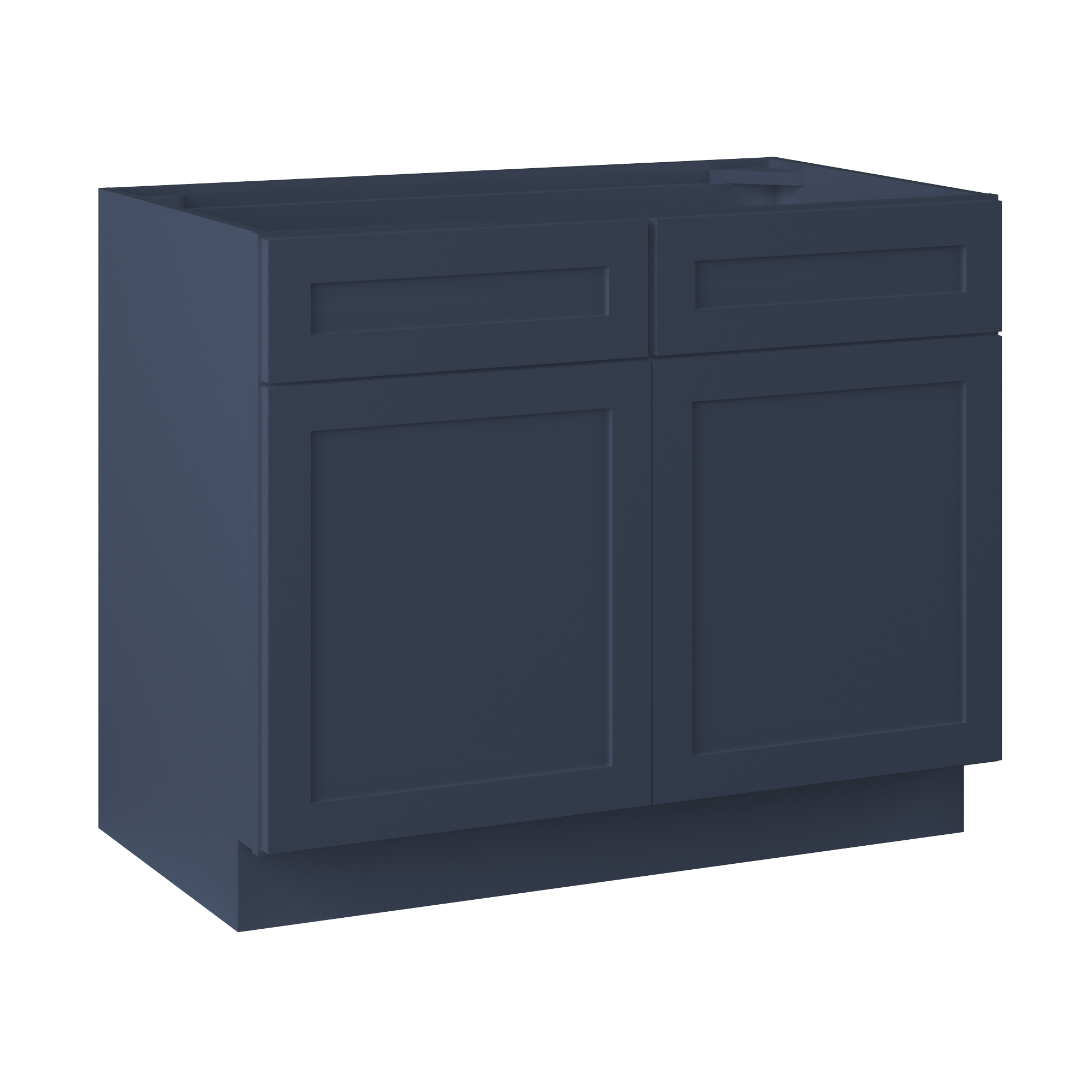 Sink Base Kitchen Cabinet SB42 Danbury Blue LessCare 42 in. width 34.5 in. height 24 in. depth