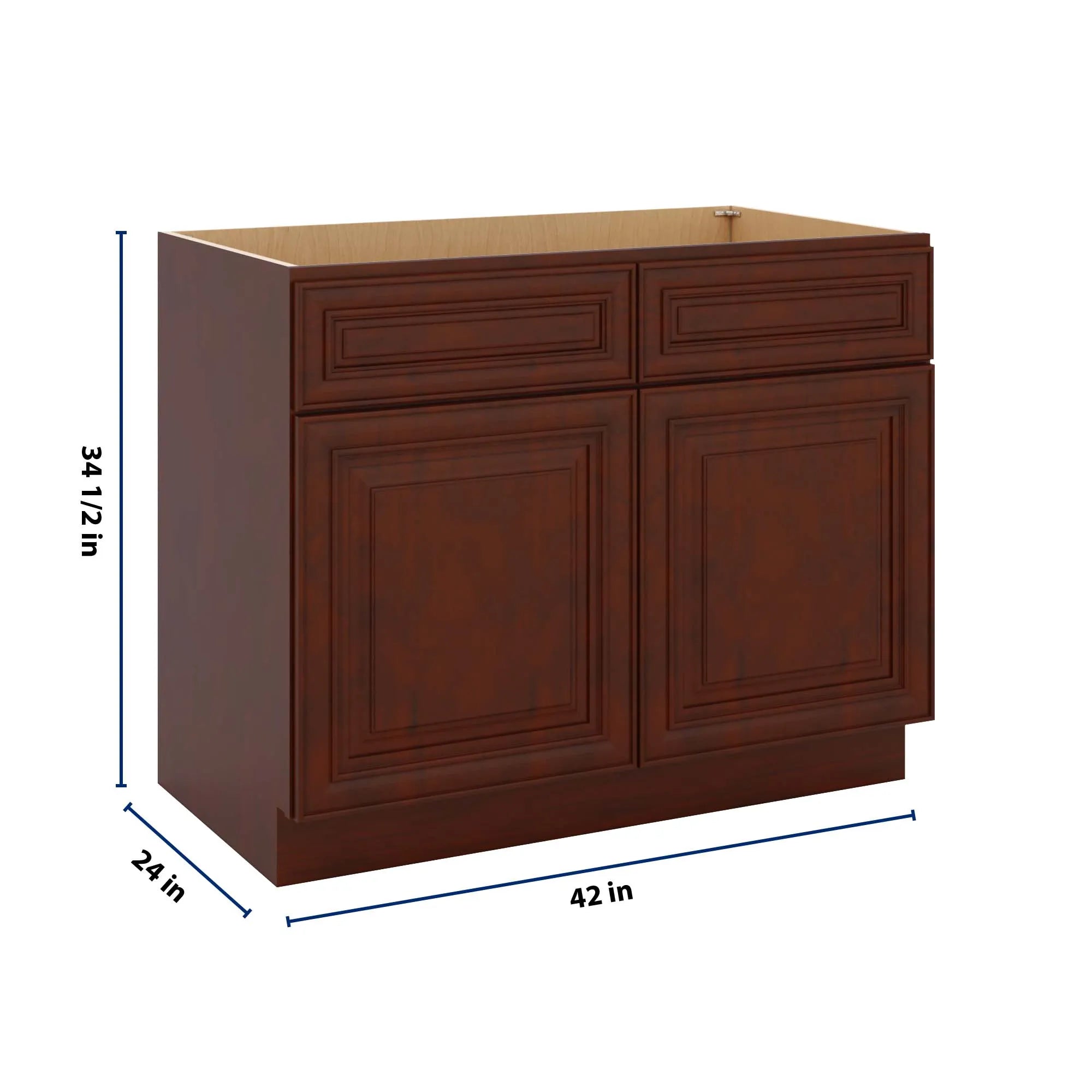J&K Mahogany J5 Sink Base - 42" W
