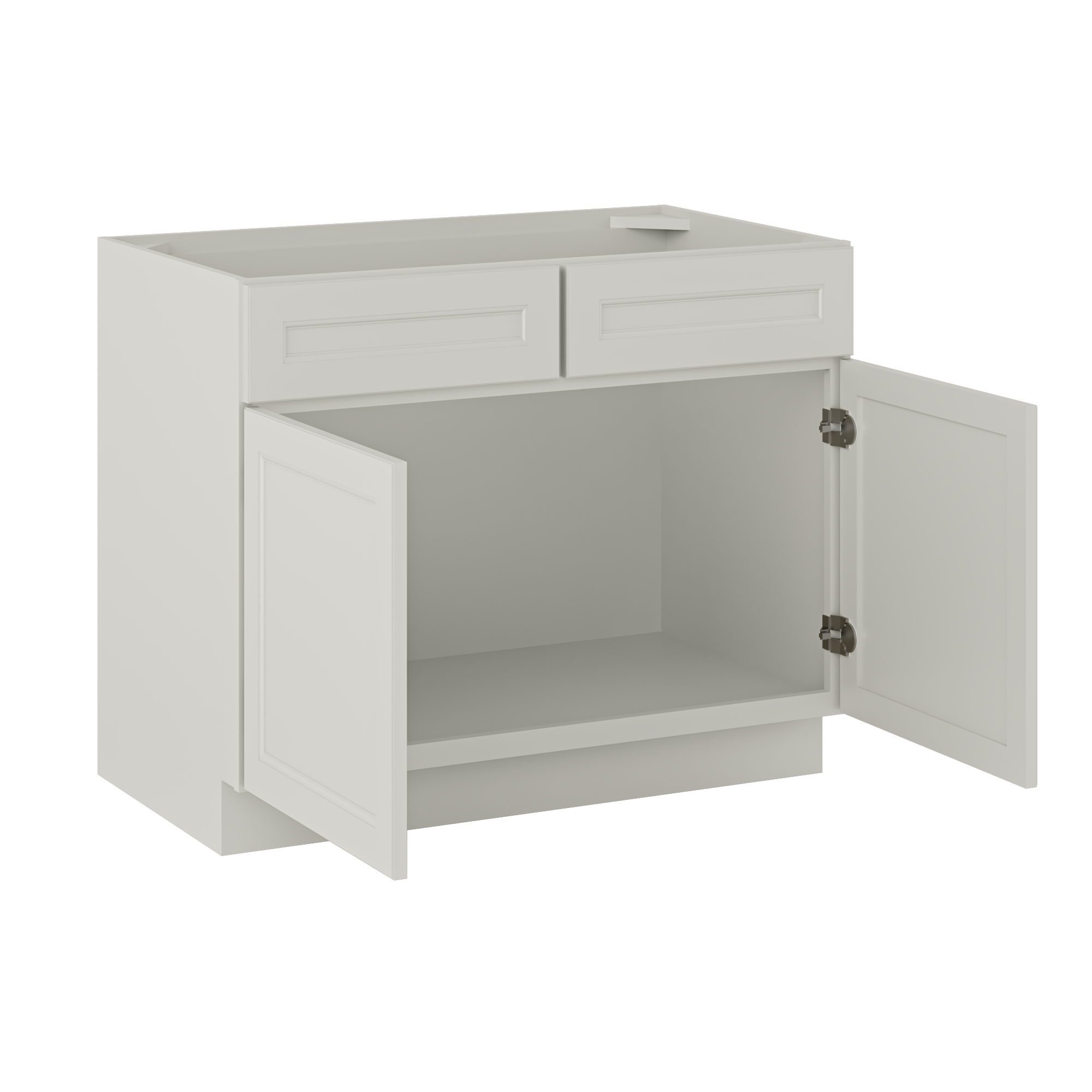 Sink Base Kitchen Cabinet SB42 Milan Pearl 42 in. width 34.5 in. height 24 in. depth