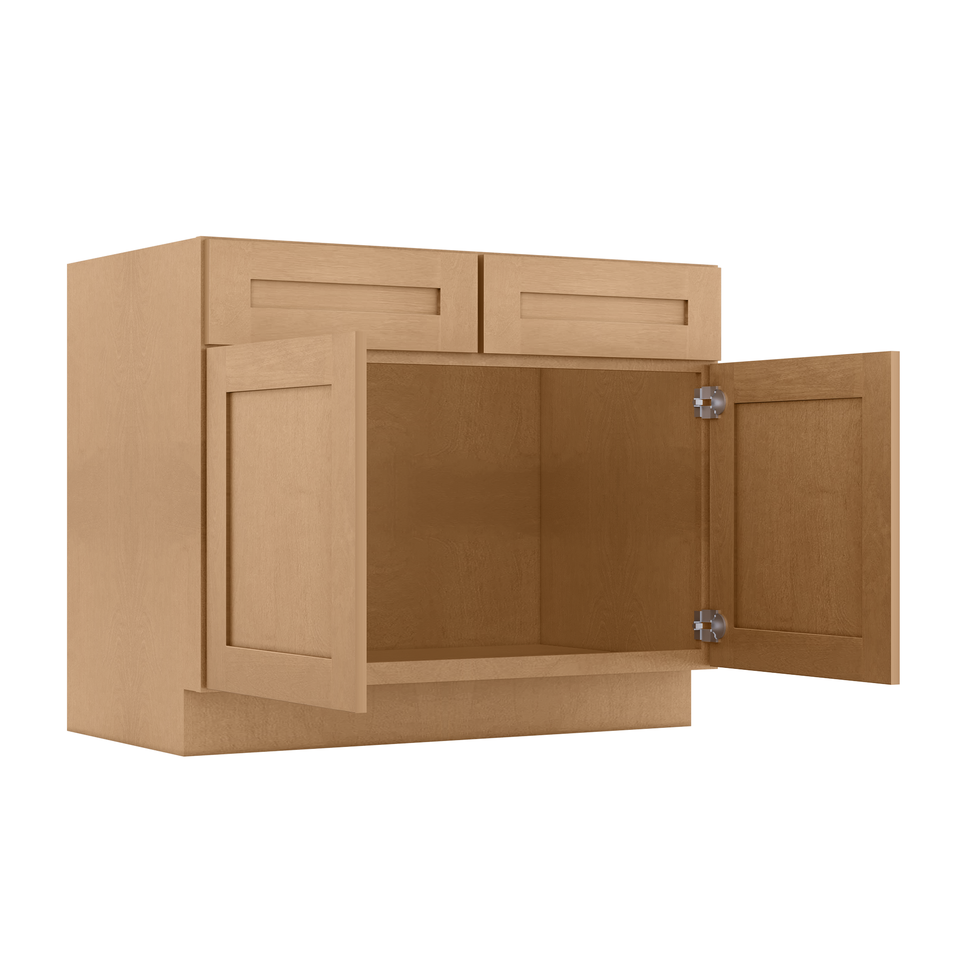 Sink Base Kitchen Cabinet SB42 Shaker Toffee LessCare 42 in. width 34.5 in. height 24 in. depth