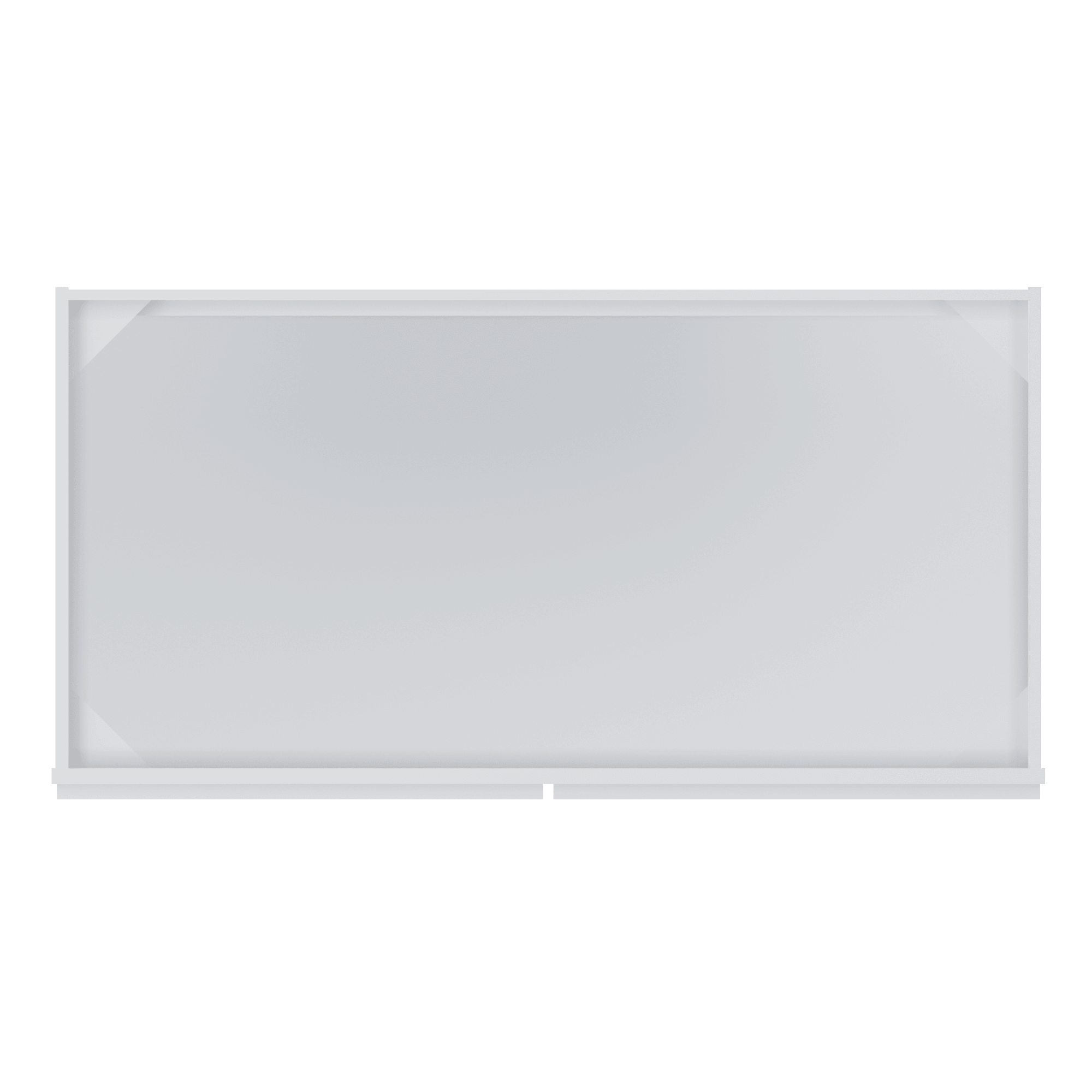 Sink Base Kitchen Cabinet SB48 Alpina White LessCare 48 in. width 34.5 in. height 24 in. depth