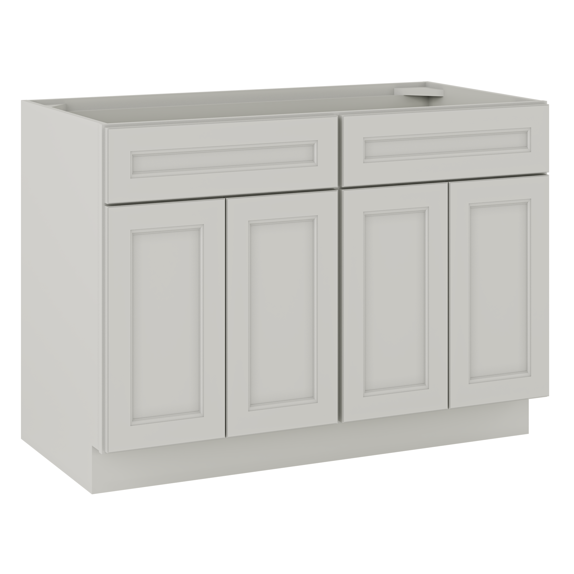 Sink Base Kitchen Cabinet SB48 Milan Pearl 48 in. width 34.5 in. height 24 in. depth