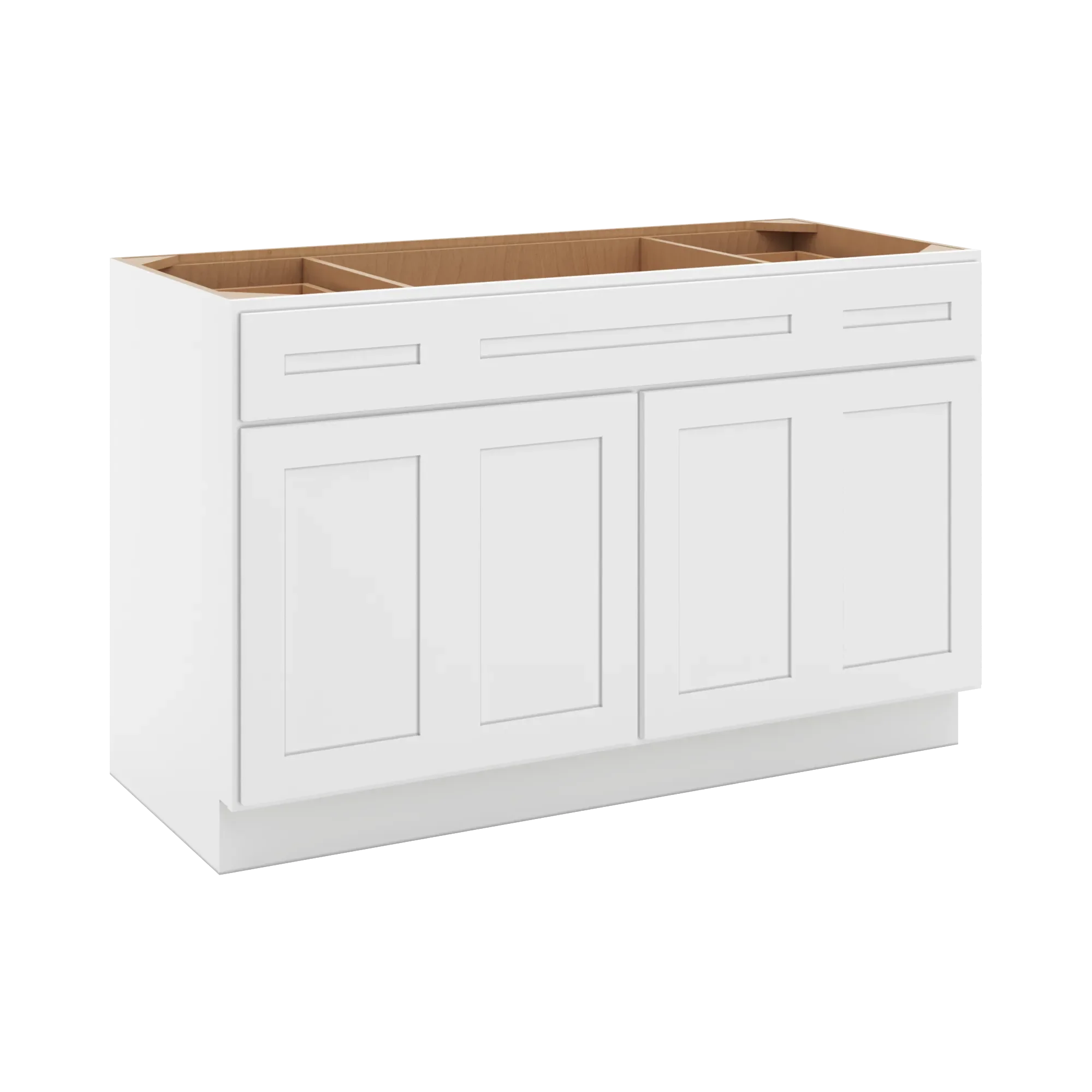 cnc luxor 5 piece white 54 w combination sink base cabinet