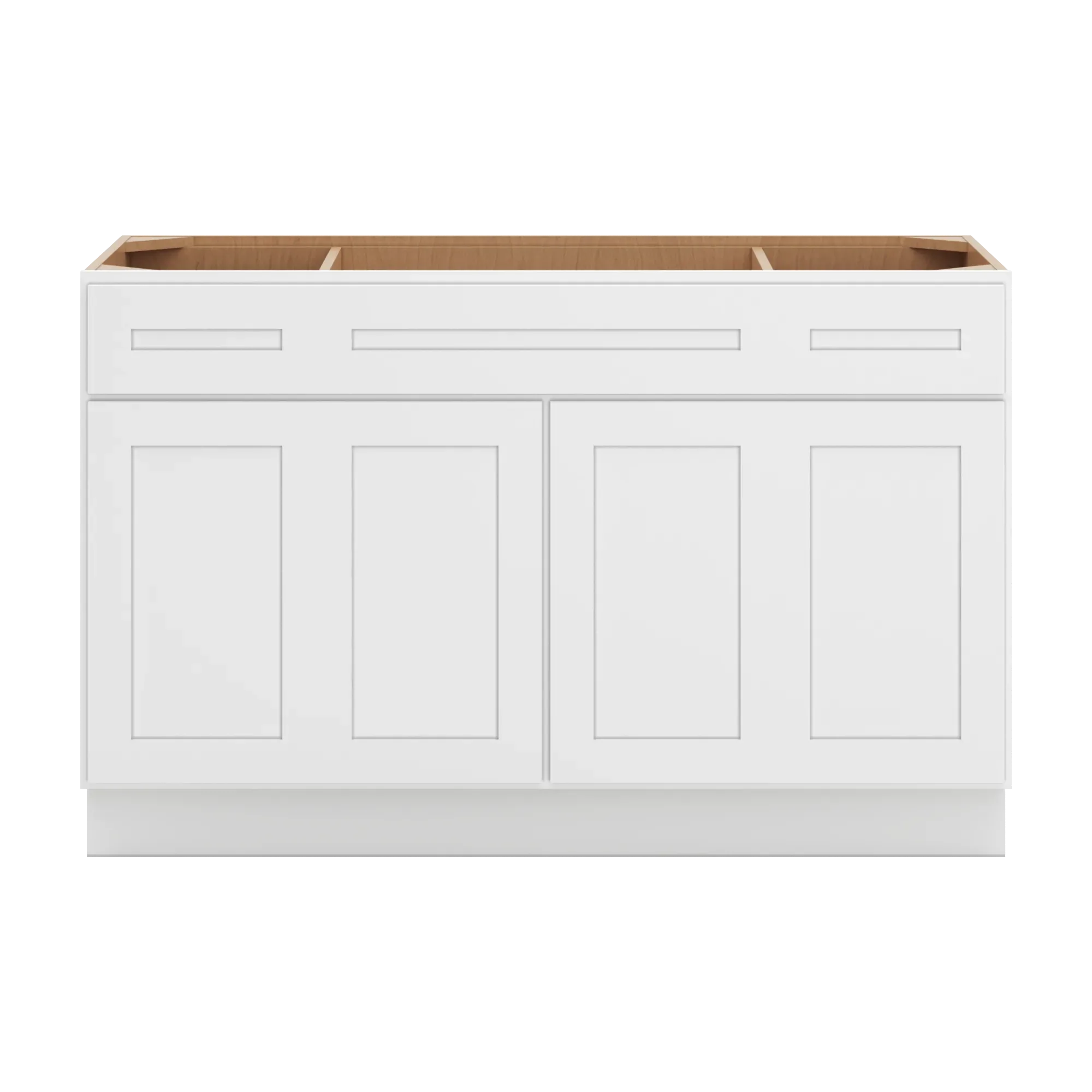 cnc luxor 5 piece white 54 w combination sink base cabinet