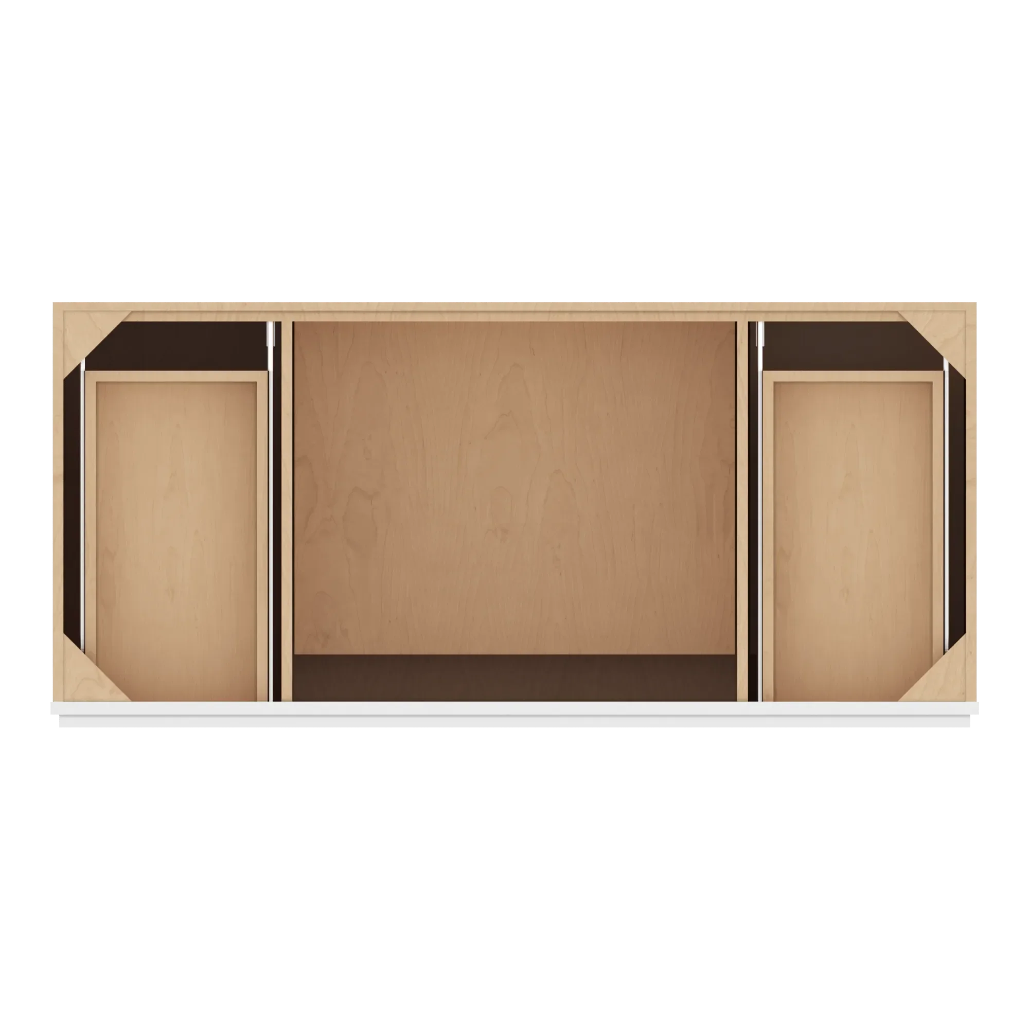 cnc luxor 5 piece white 54 w combination sink base cabinet