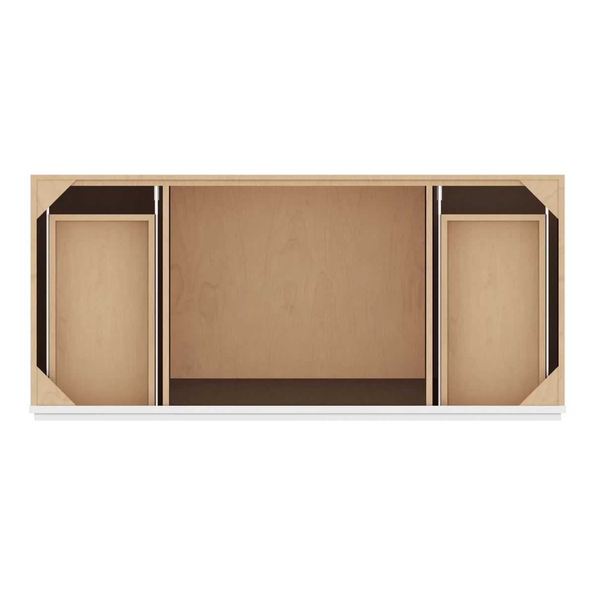 cnc luxor white 54 w combination sink base cabinet