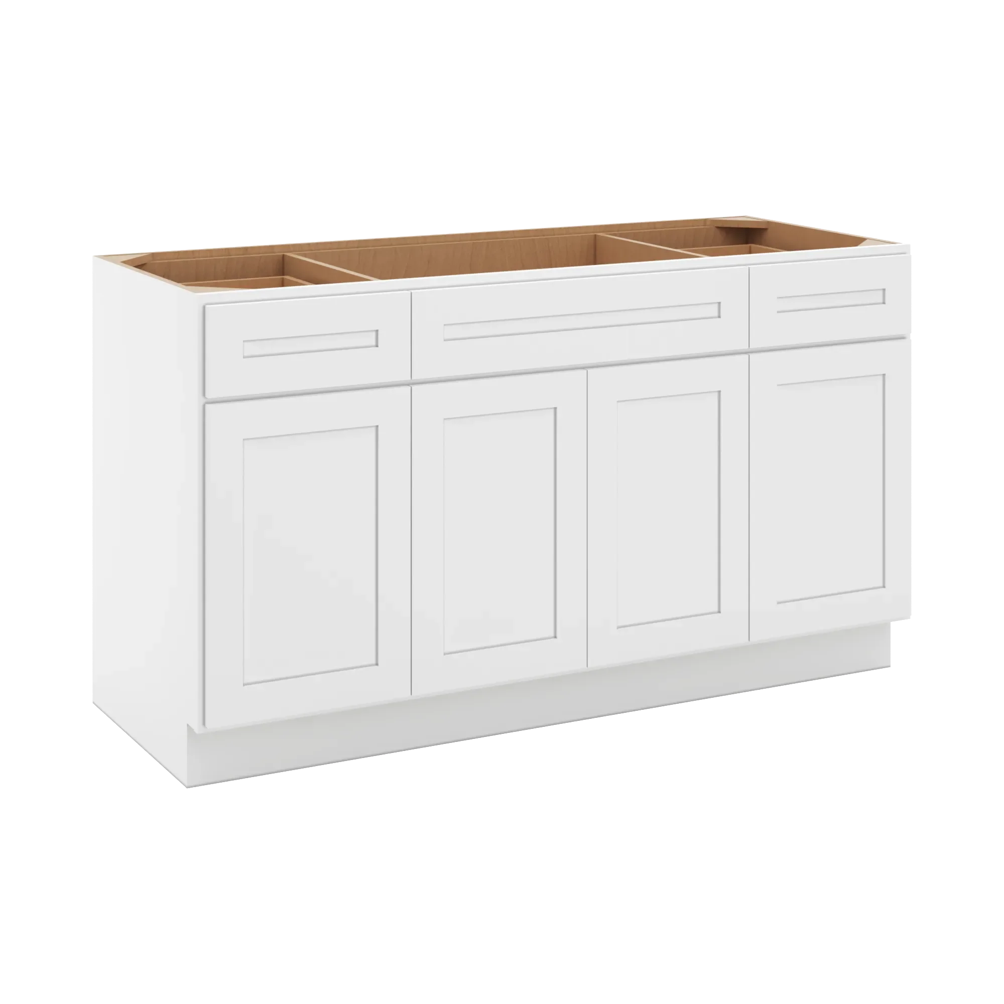 cnc luxor 5 piece white 60 w combination sink base cabinet