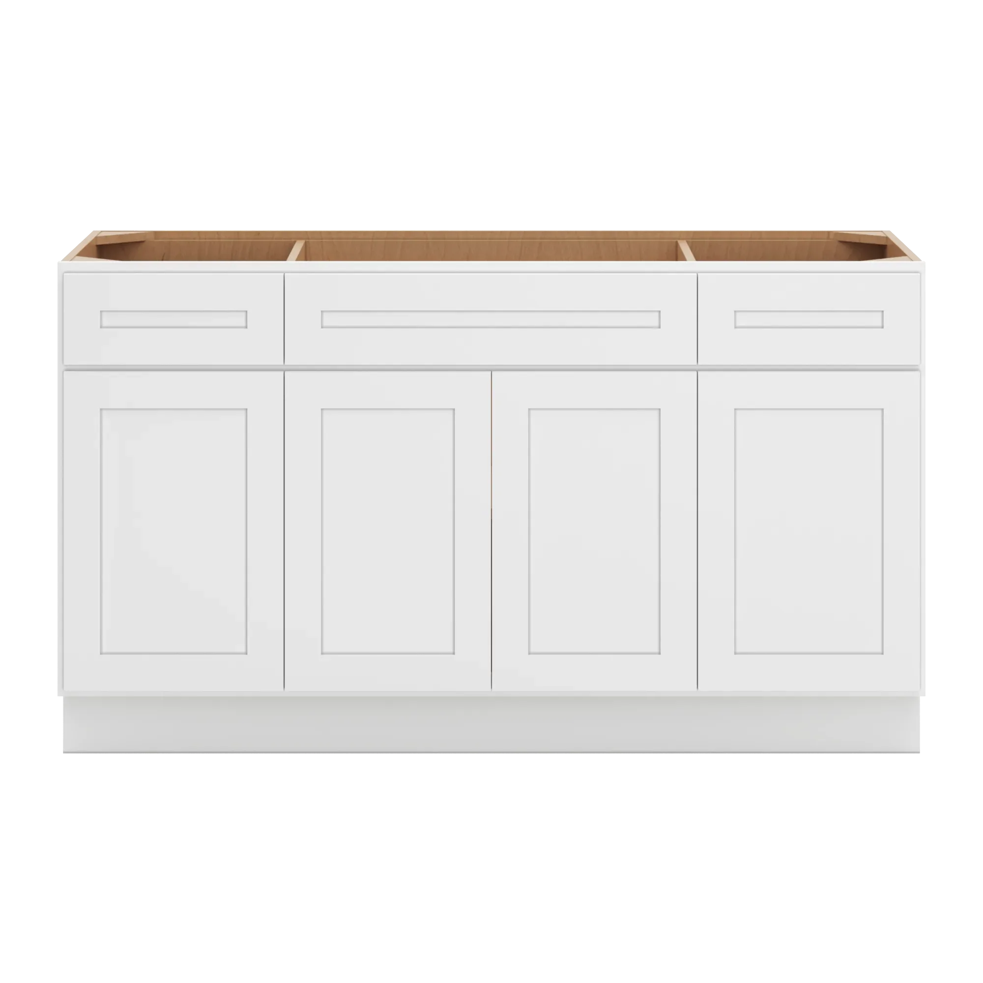 cnc luxor 5 piece white 60 w combination sink base cabinet