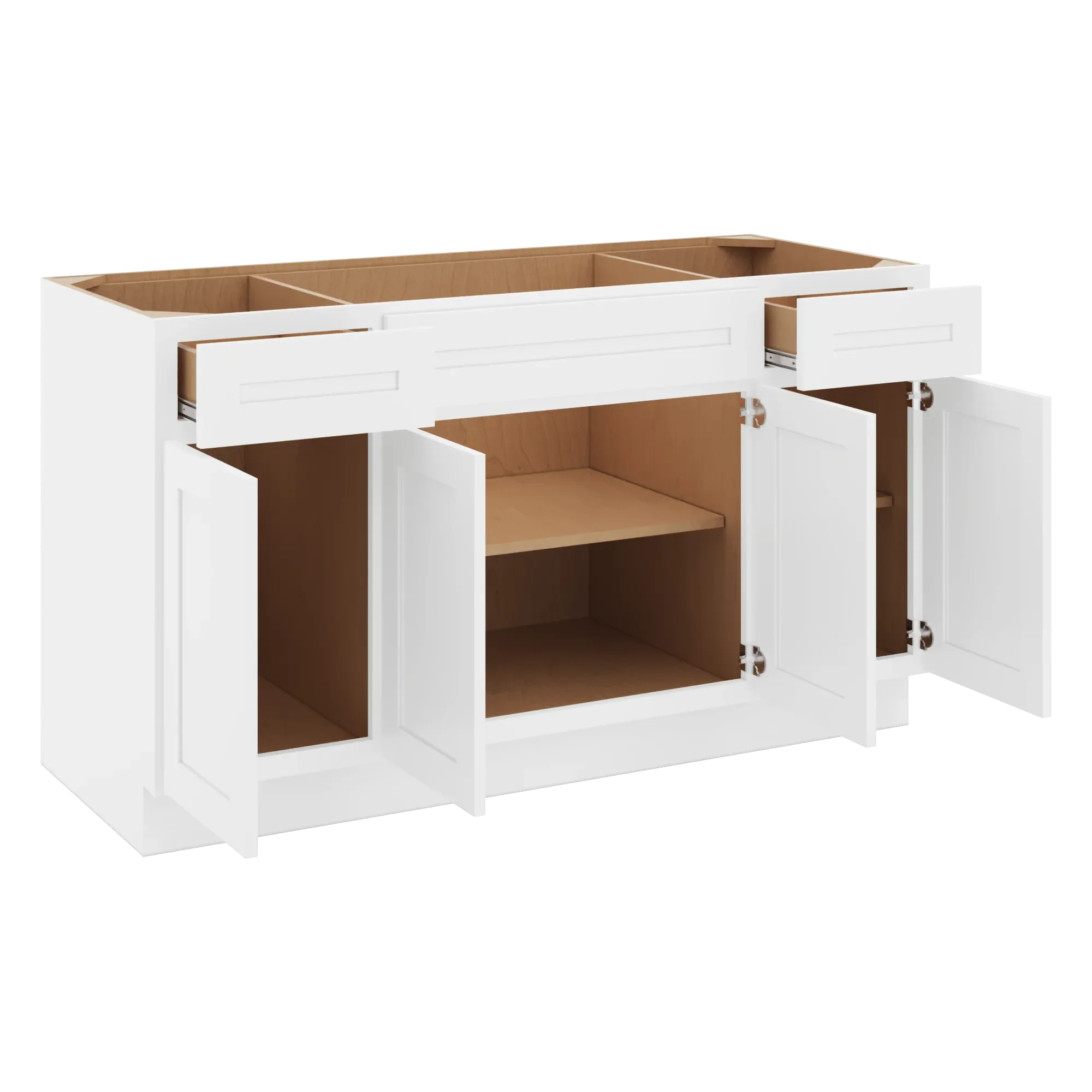 cnc luxor 5 piece white 60 w combination sink base cabinet