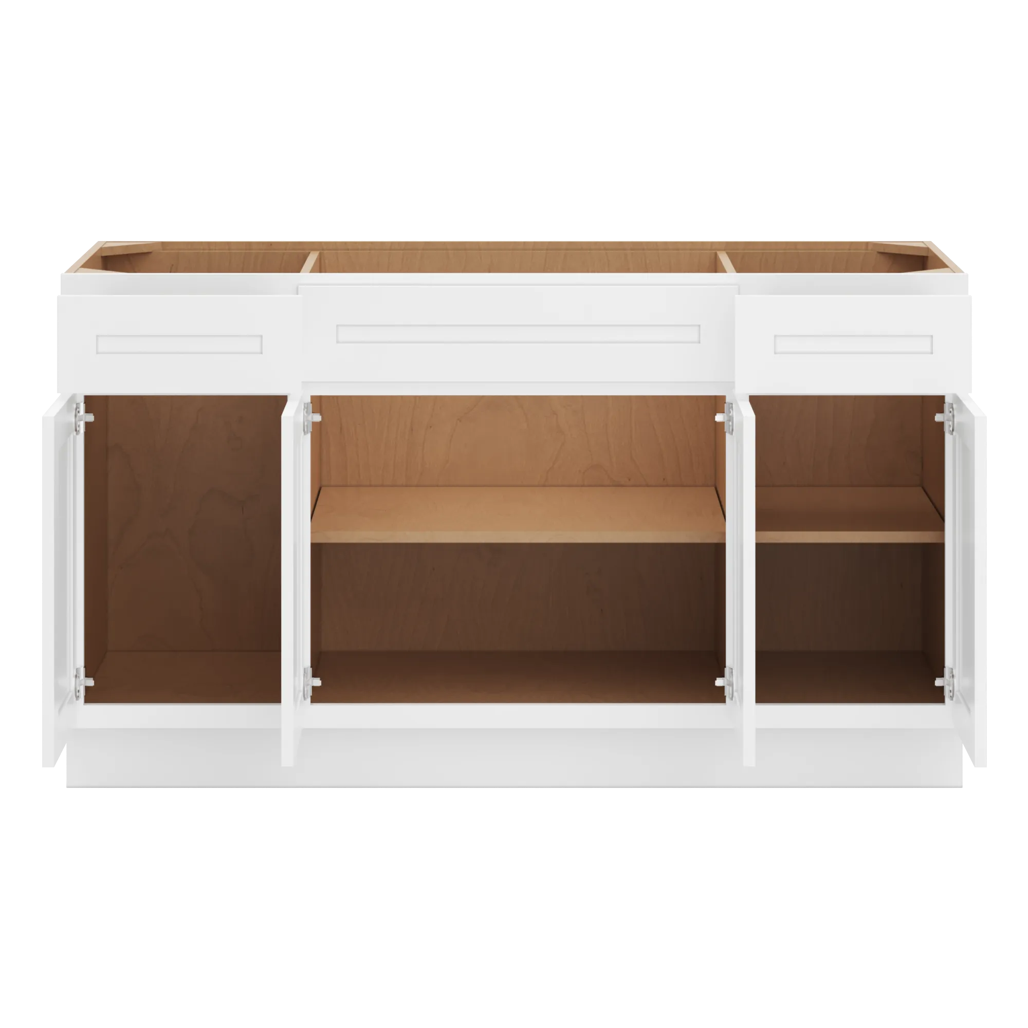 cnc luxor 5 piece white 60 w combination sink base cabinet