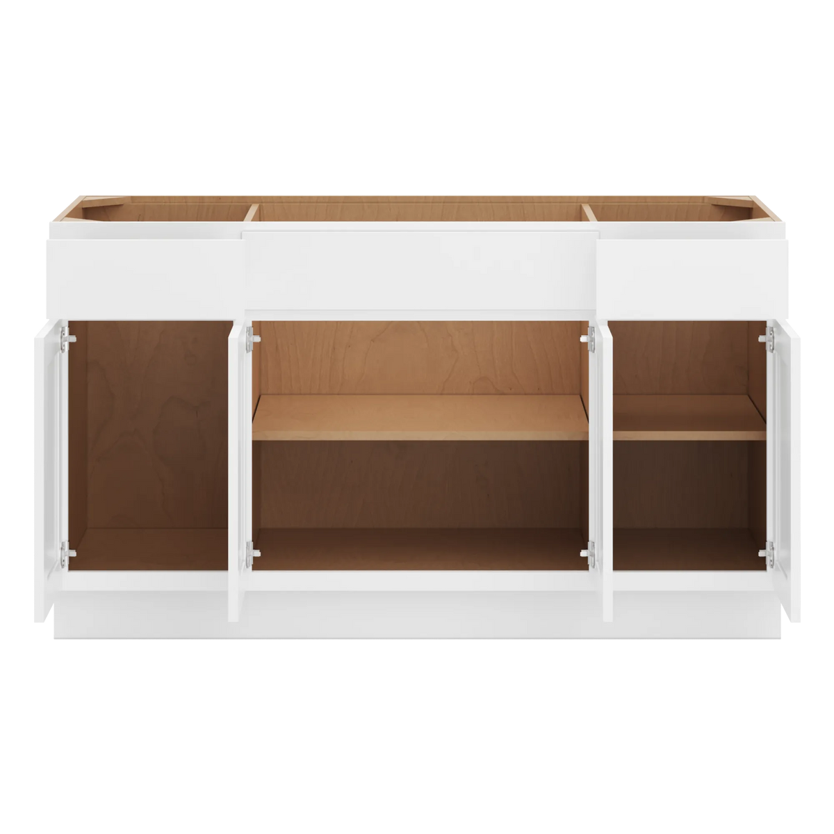 cnc luxor white 60 w combination sink base cabinet