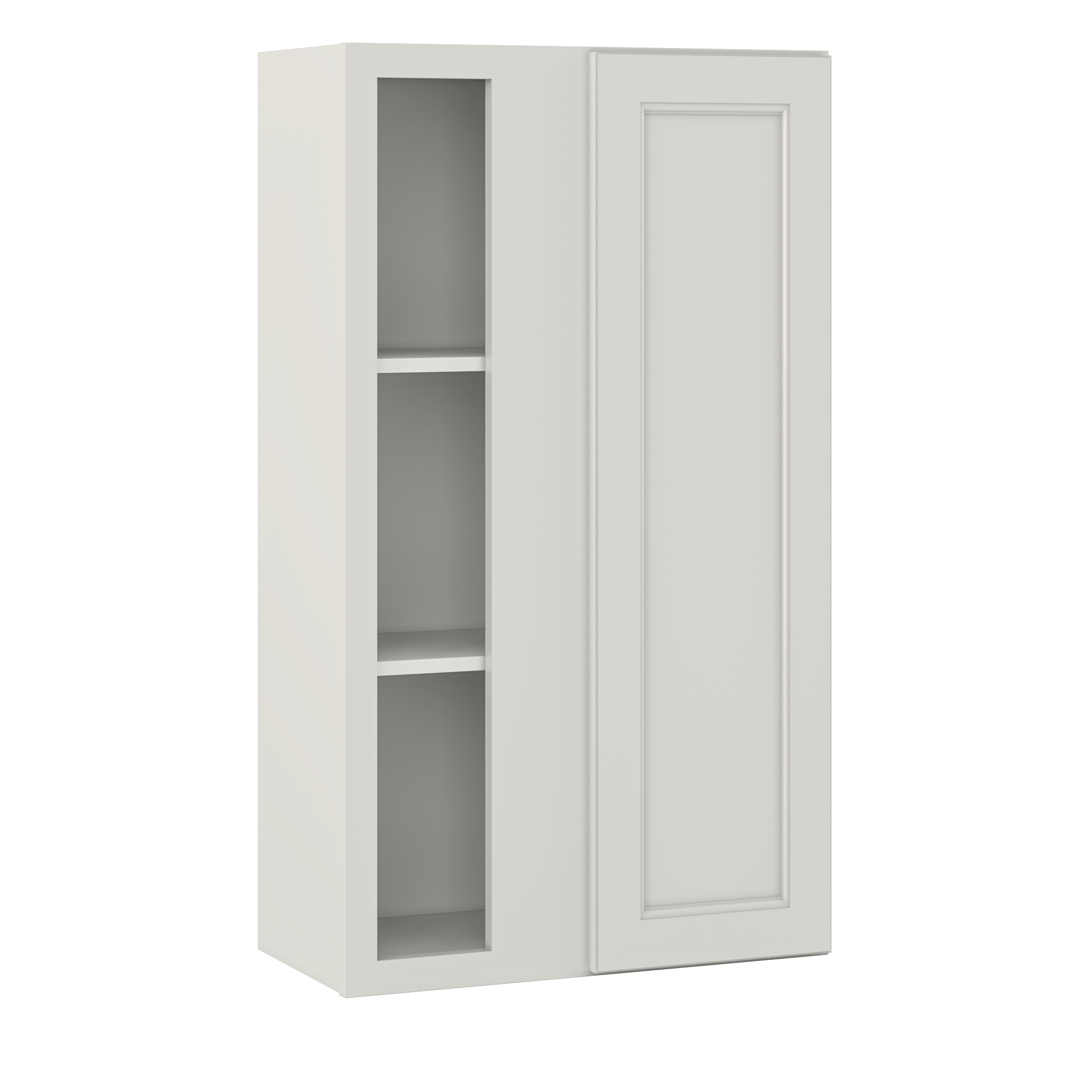 Square Corner Wall Blind Reversible Kitchen Cabinet SC2442 Milan Pearl 24 in. width 42 in. height 12 in. depth