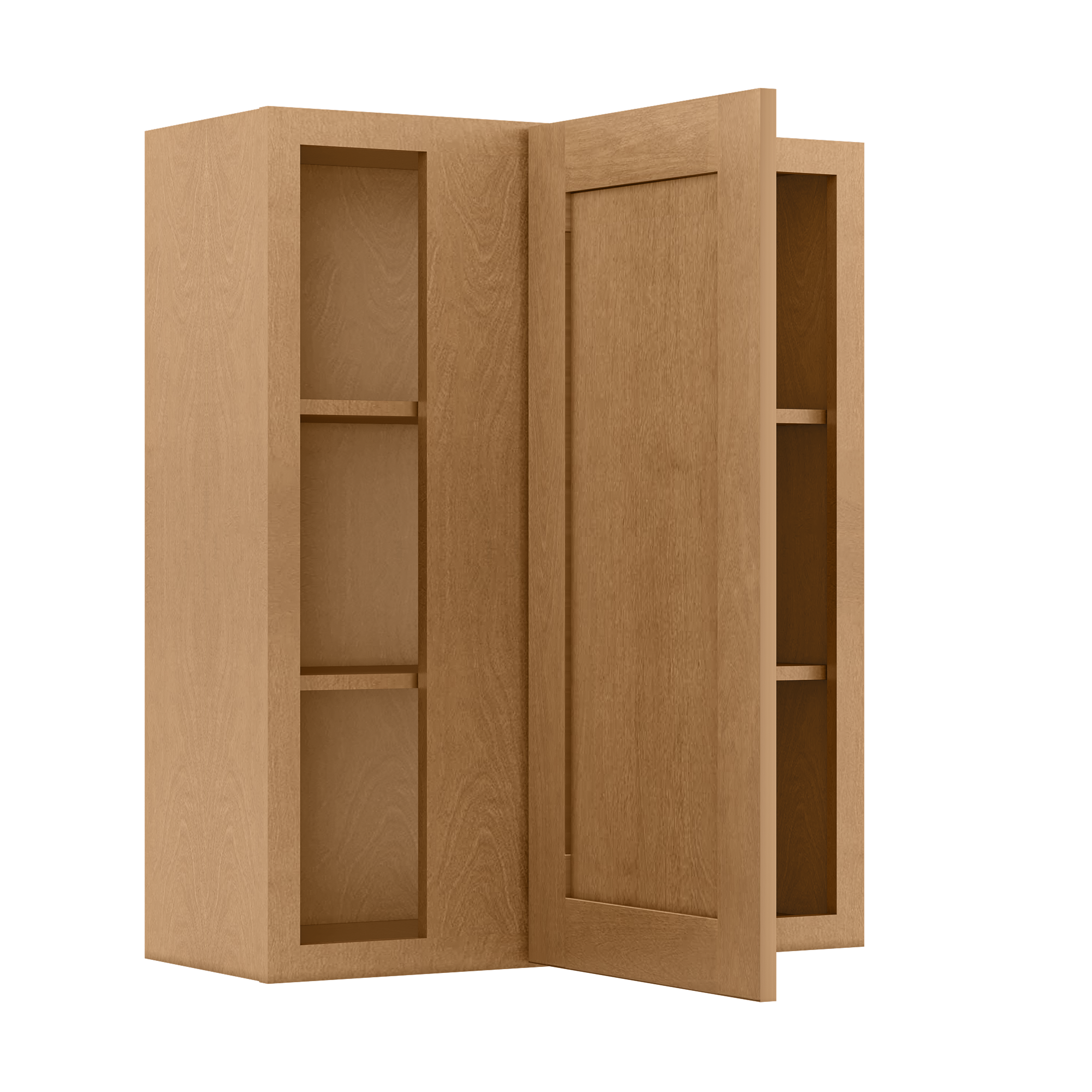 Square Corner Wall Blind Reversible Kitchen Cabinet SC3036 Shaker Toffee LessCare 30 in. width 36 in. height 12 in. depth