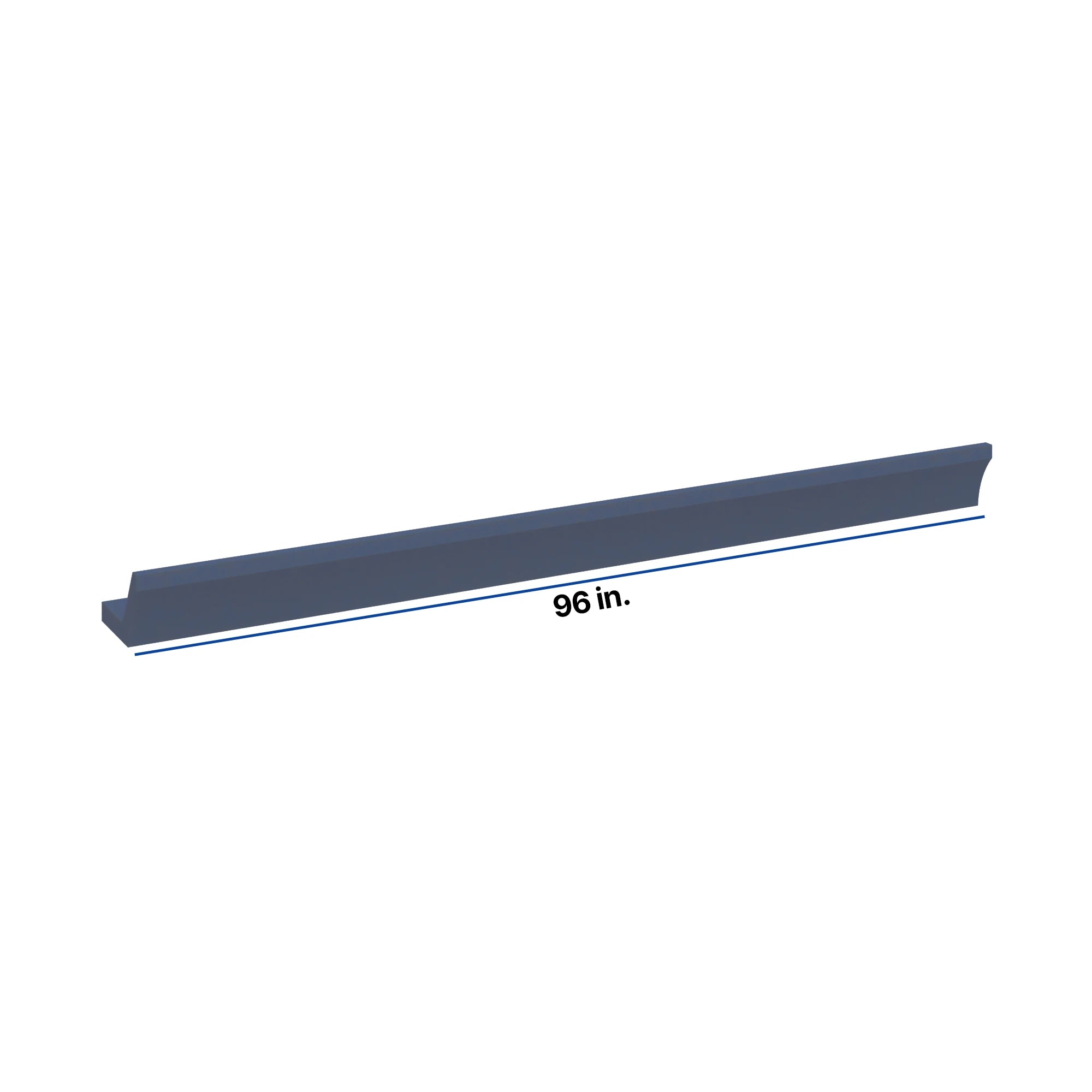 Modernform Cabinet Signature Blue 96" W X 3 5/8" H X 5 3/4" D Shaker Crown Molding w/Heel