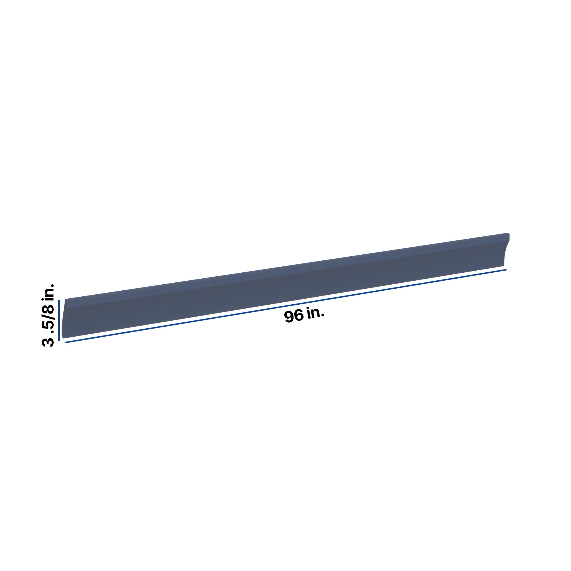 Modernform Cabinet Signature Blue 96" W X 3 5/8" H X 3 3/4" D Shaker Crown Molding