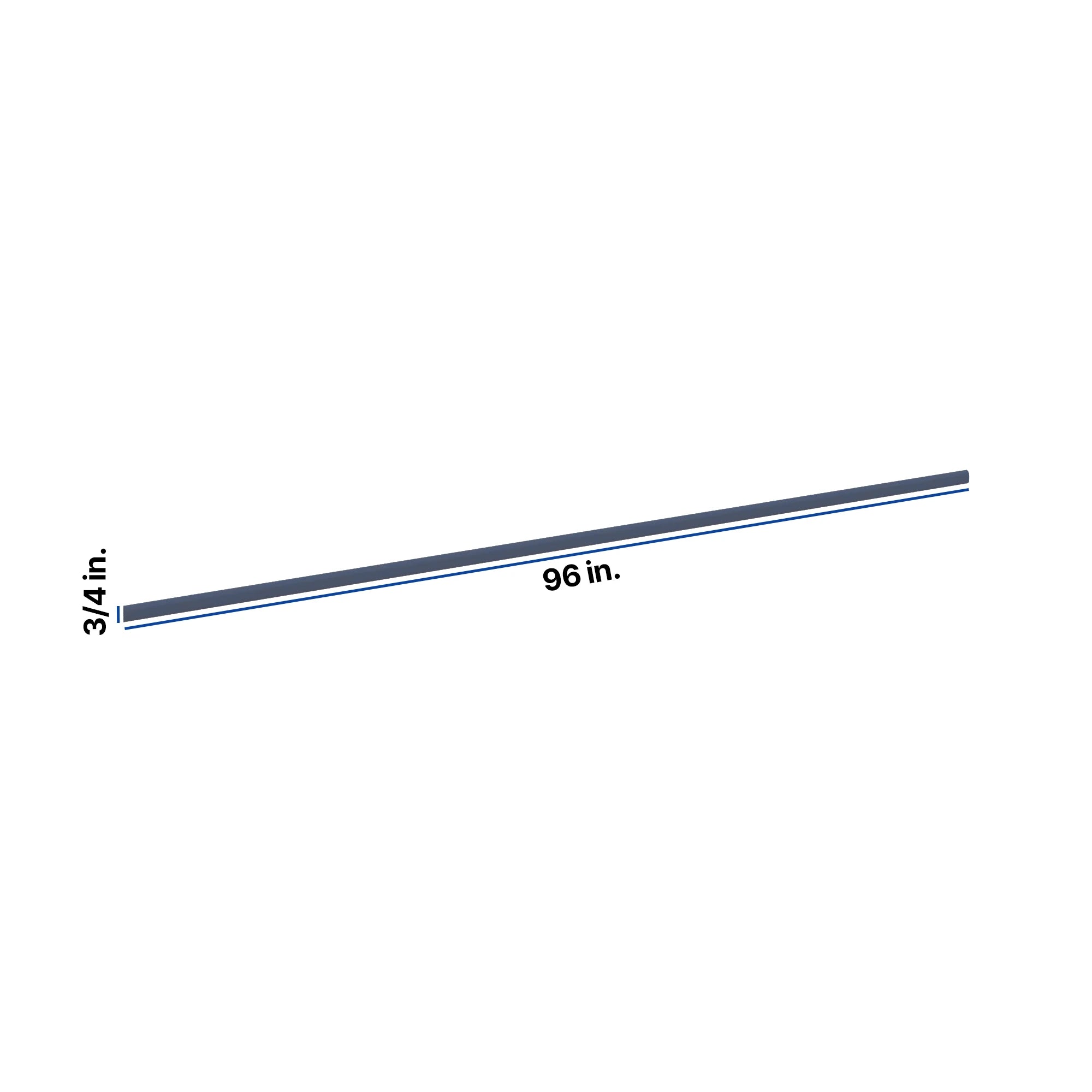 Modernform Cabinet Signature Blue 96" W X 3/4" H X 1/4" D Batten Molding