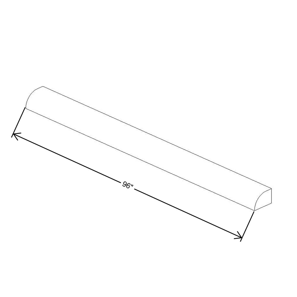 Fabuwood Allure Galaxy Linen 96" W X 1 1/4" H X 3/8" D Decorative Scribe Molding