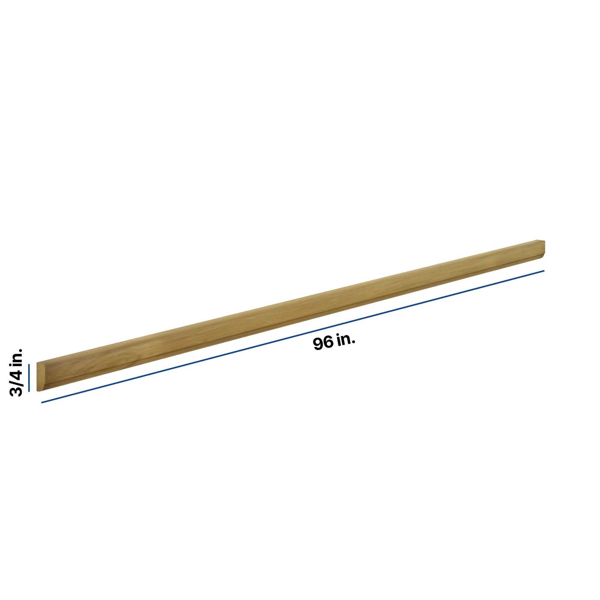 Modernform Cabinet Natural Shaker 96" W X 3/4" H X 1/4" D Bottom Scribe Molding