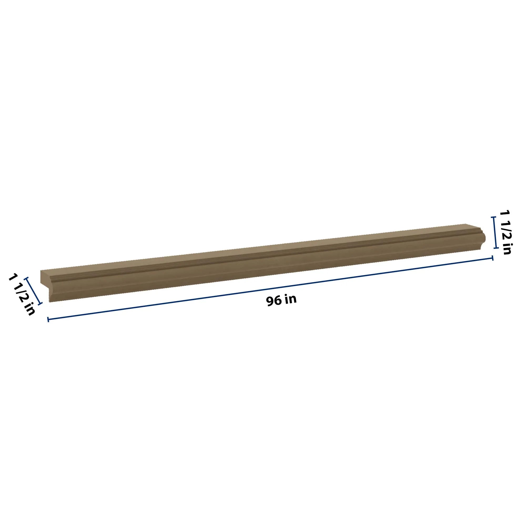 J&K Hazel H8 96" W Light Rail Molding