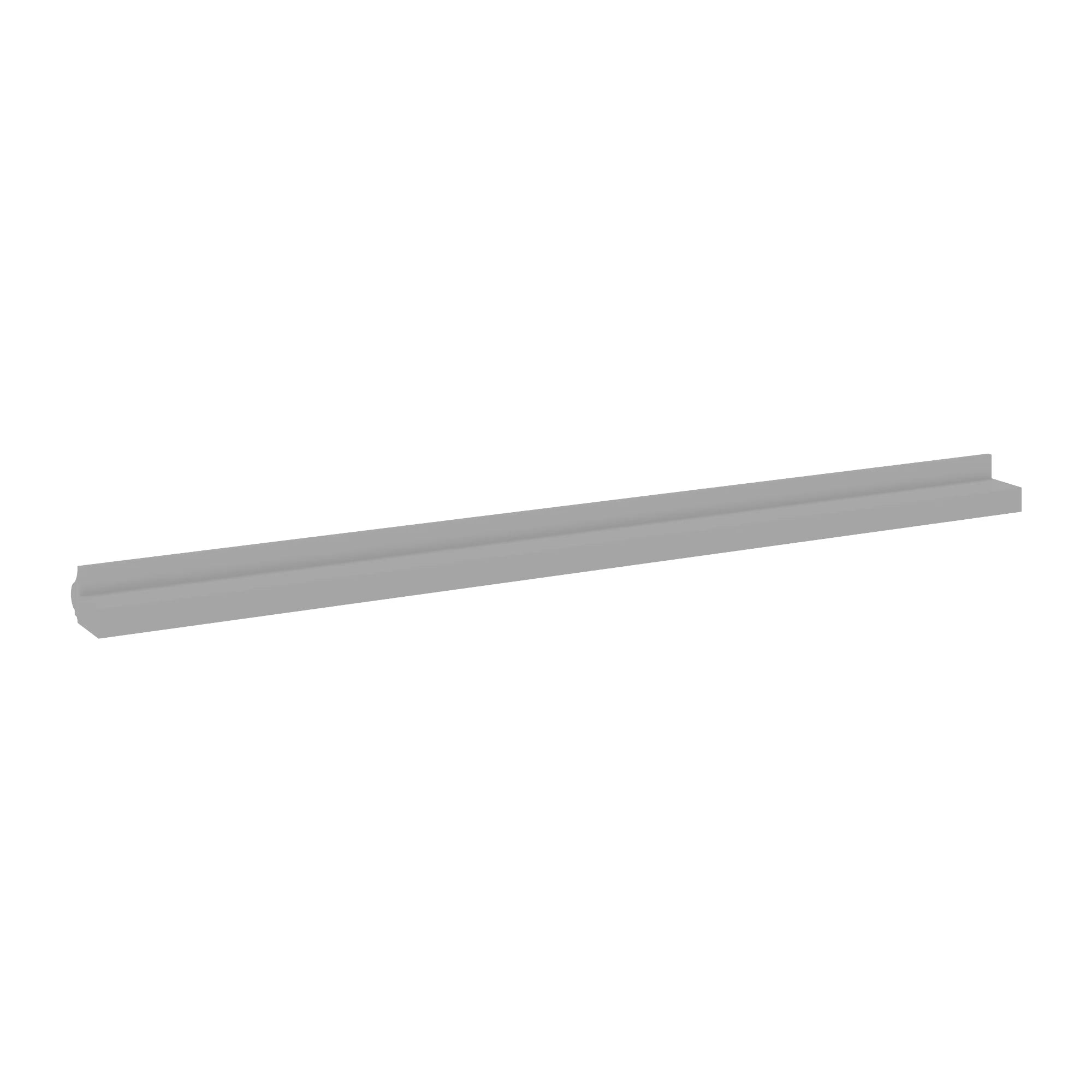 J&K Castle Grey S5 96" W Light Rail Molding