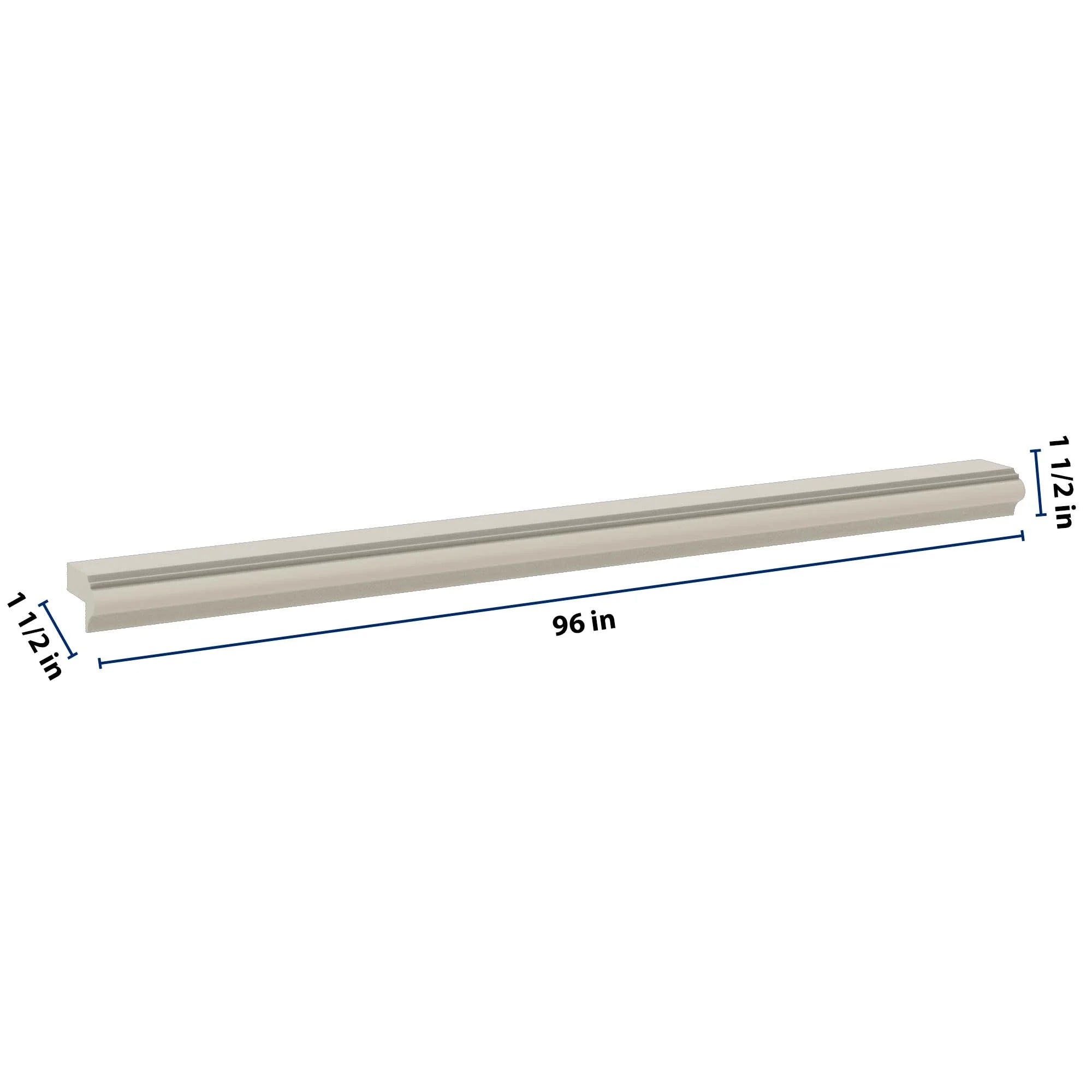 J&K Pebble B6 96" W Light Rail Molding