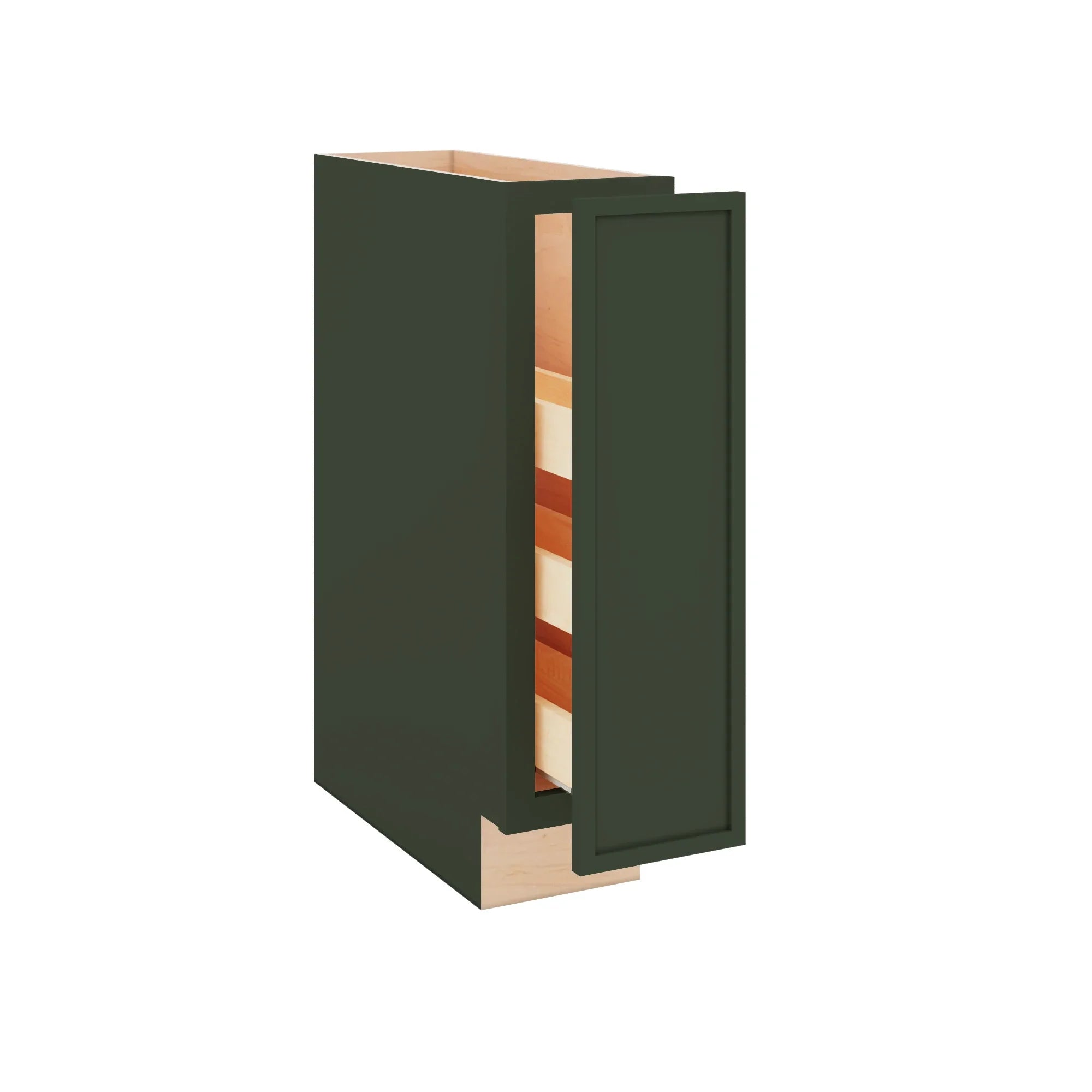 Modernform Cabinet Slim Sage Green 09" W X 34 1/2" H X 24" D Base w/Spice Rack