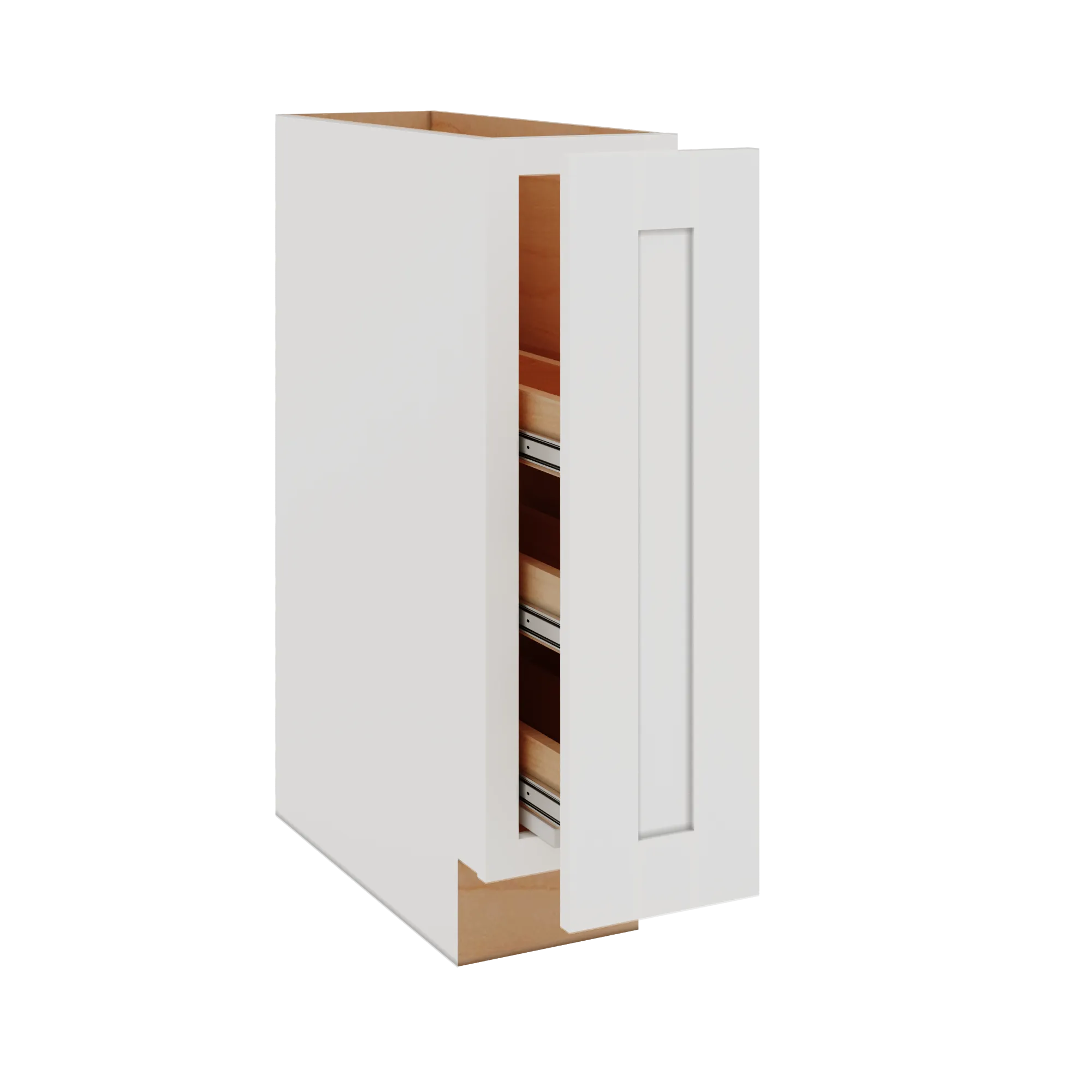 Modernform Cabinet White Shaker 09" W X 34 1/2" H X 24" D Base w/Spice Rack