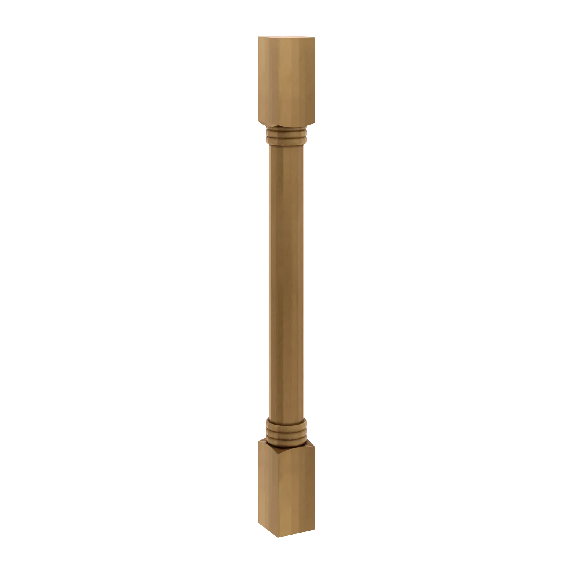 J&K Butterscotch B8 Full Turn Post 3"W x 34 1/2" H x 3" D