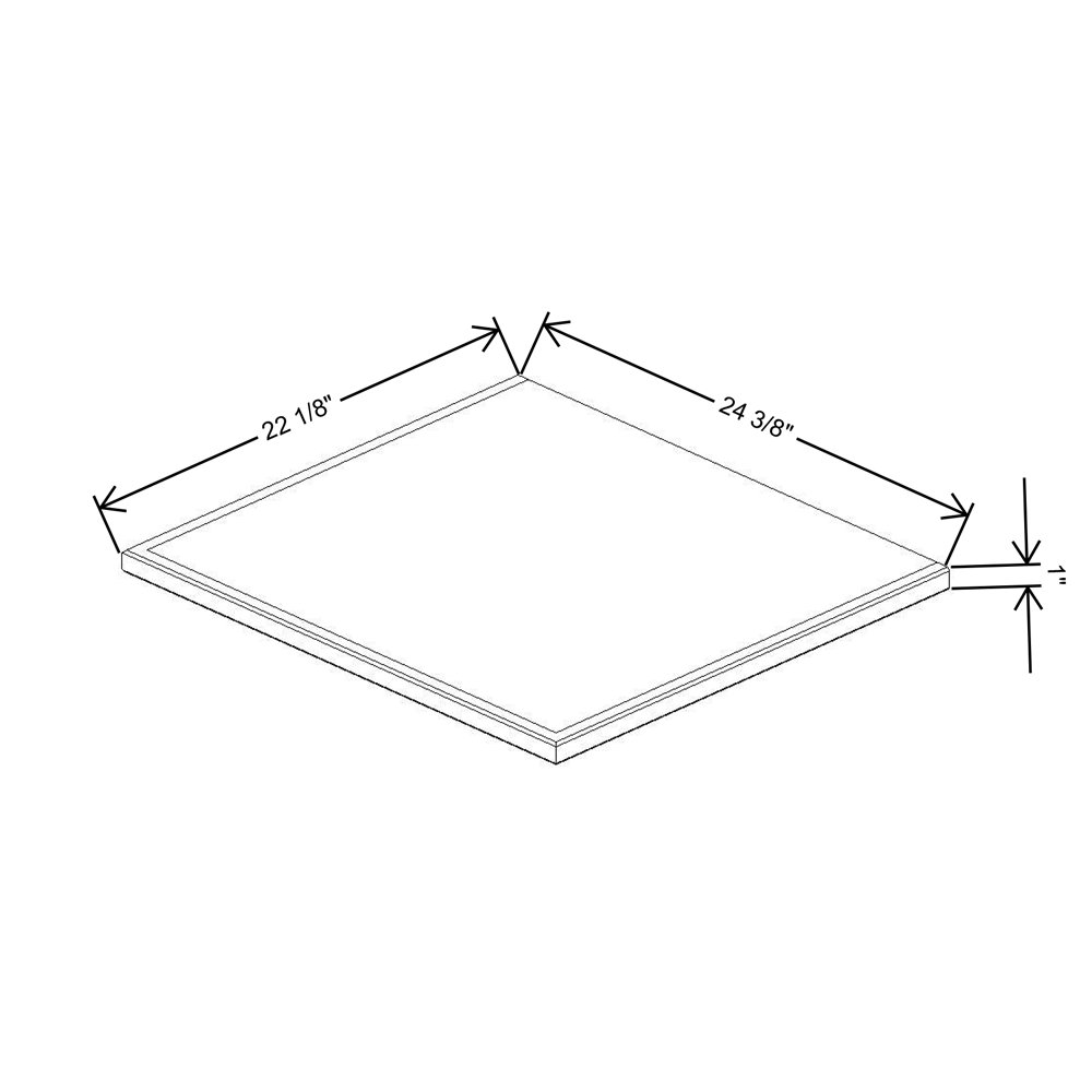 Fabuwood Allure Fusion Stone 24"W & 22"D Shaker Platform For V24