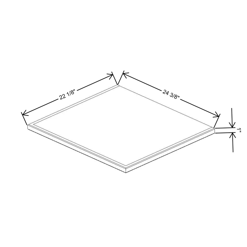 Fabuwood Allure Fusion Timber 24 3/8" W X 1" H X 22 1/8" D Shaker Platform For V24