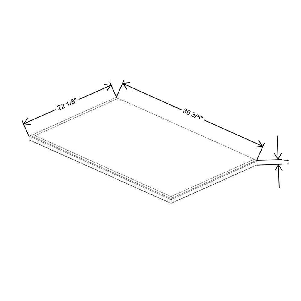 Fabuwood Allure Fusion Timber 36 3/8" W X 1" H X 22 1/8" D Shaker Platform For V36