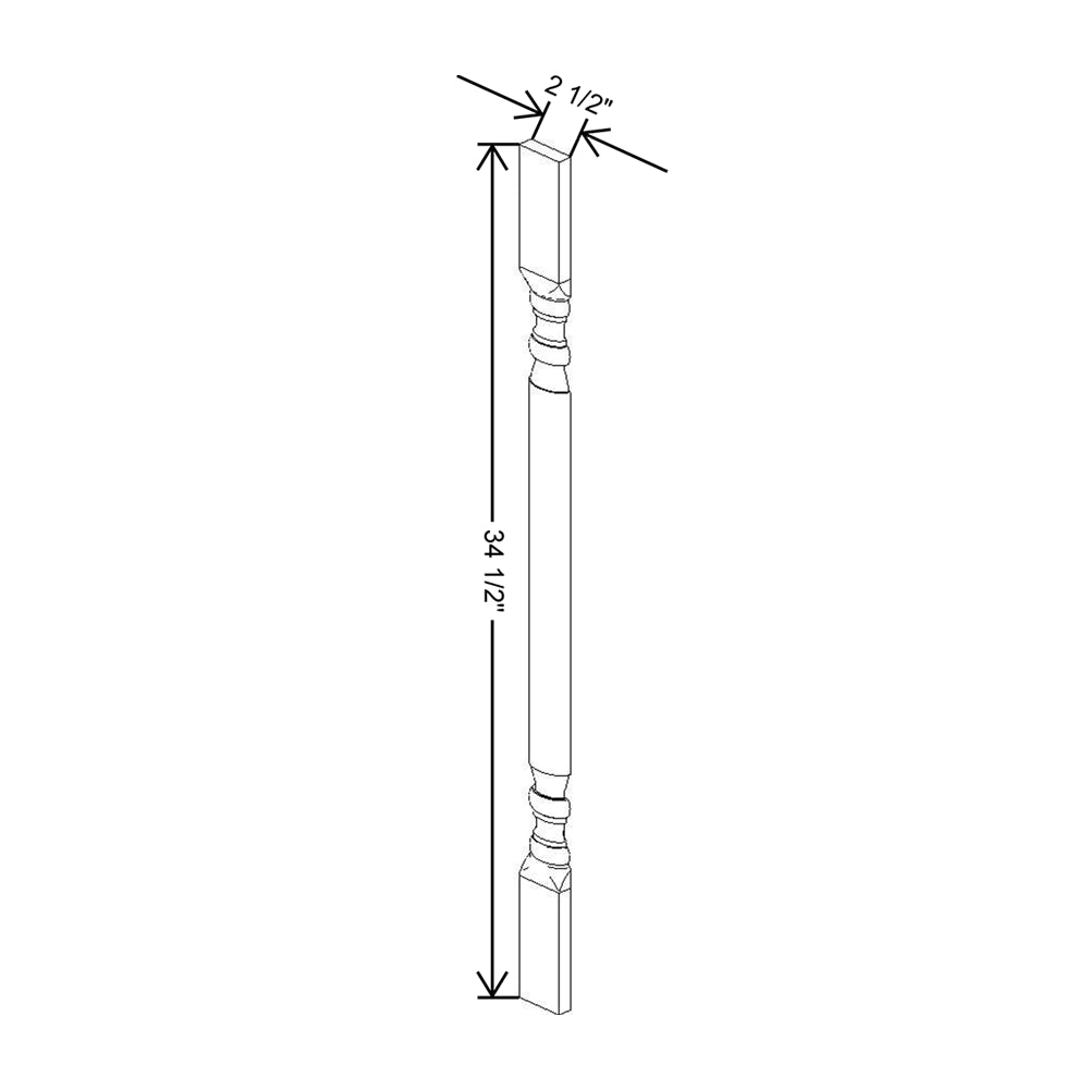 CNC Concord Elegant Smoky Grey 42" H Spindle Plain