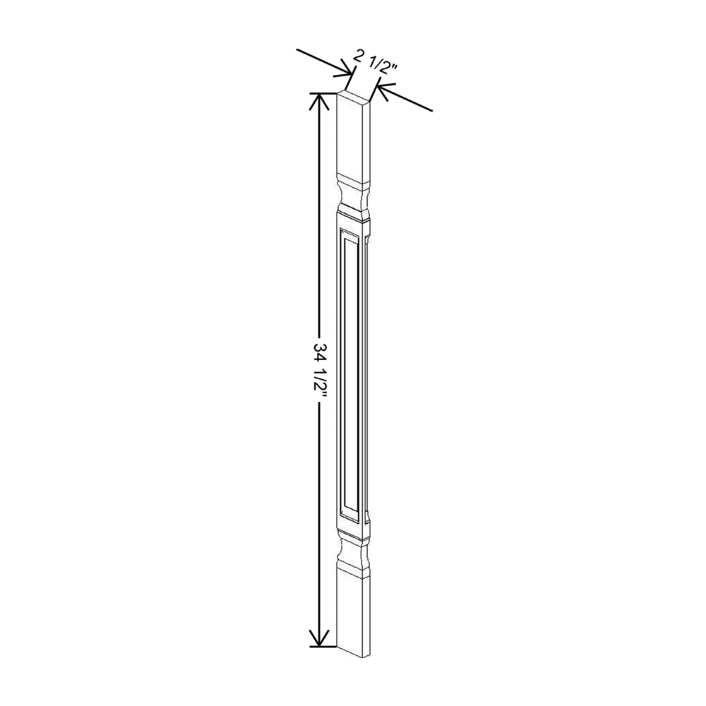 CNC Concord Elegant Smoky Grey 42" H Spindle Square