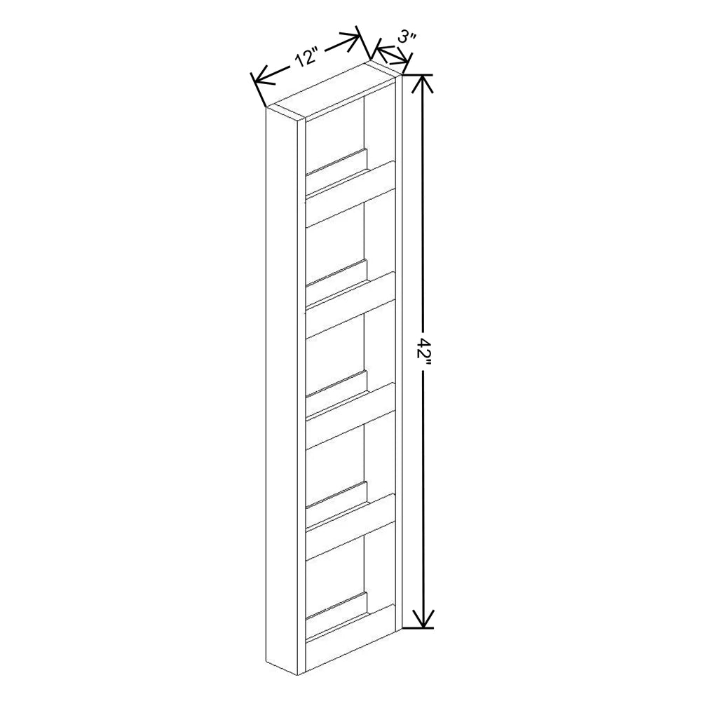 Fabuwood Allure Fusion Timber 3" W X 42" H Spice Pull Out Wall {Fil/Cab Ordered Separately}