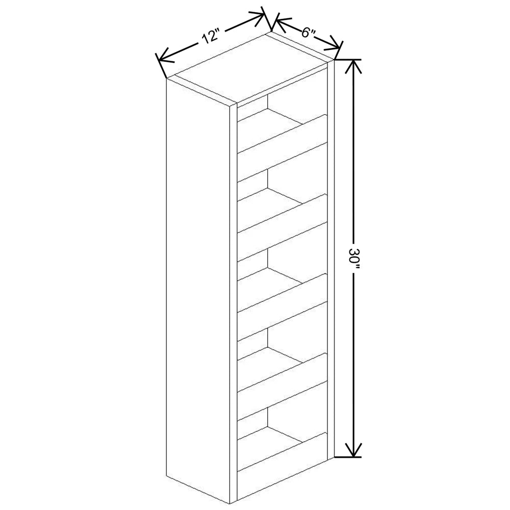 Fabuwood Allure Fusion Timber 6" W X 30" H Spice Pull Out Wall {Fil/Cab Ordered Separately}