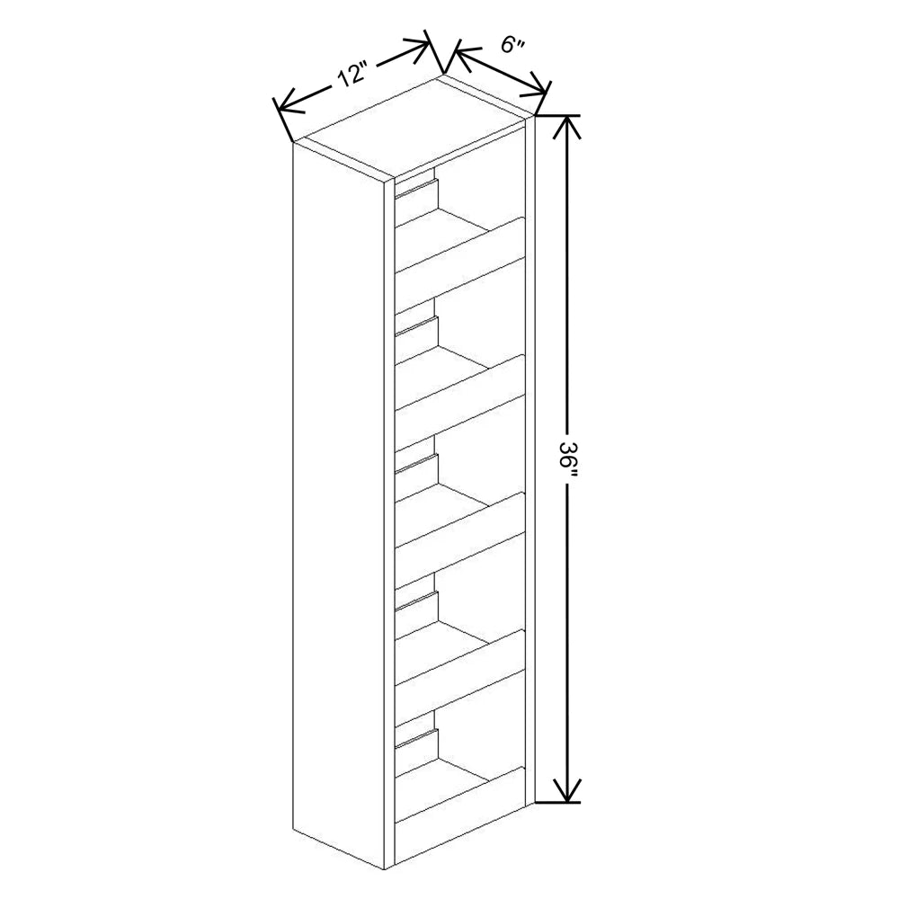 Fabuwood Allure Fusion Timber 6" W X 36" H Spice Pull Out Wall {Fil/Cab Ordered Separately}