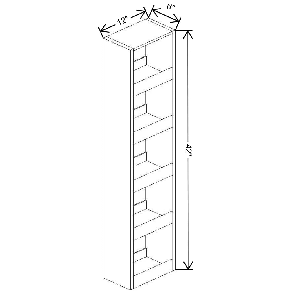 Fabuwood Allure Fusion Timber 6" W X 42" H Spice Pull Out Wall {Fil/Cab Ordered Separately}