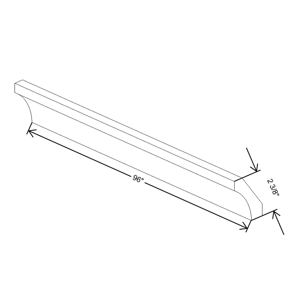 J&K Dove E1 96" W Cove Molding