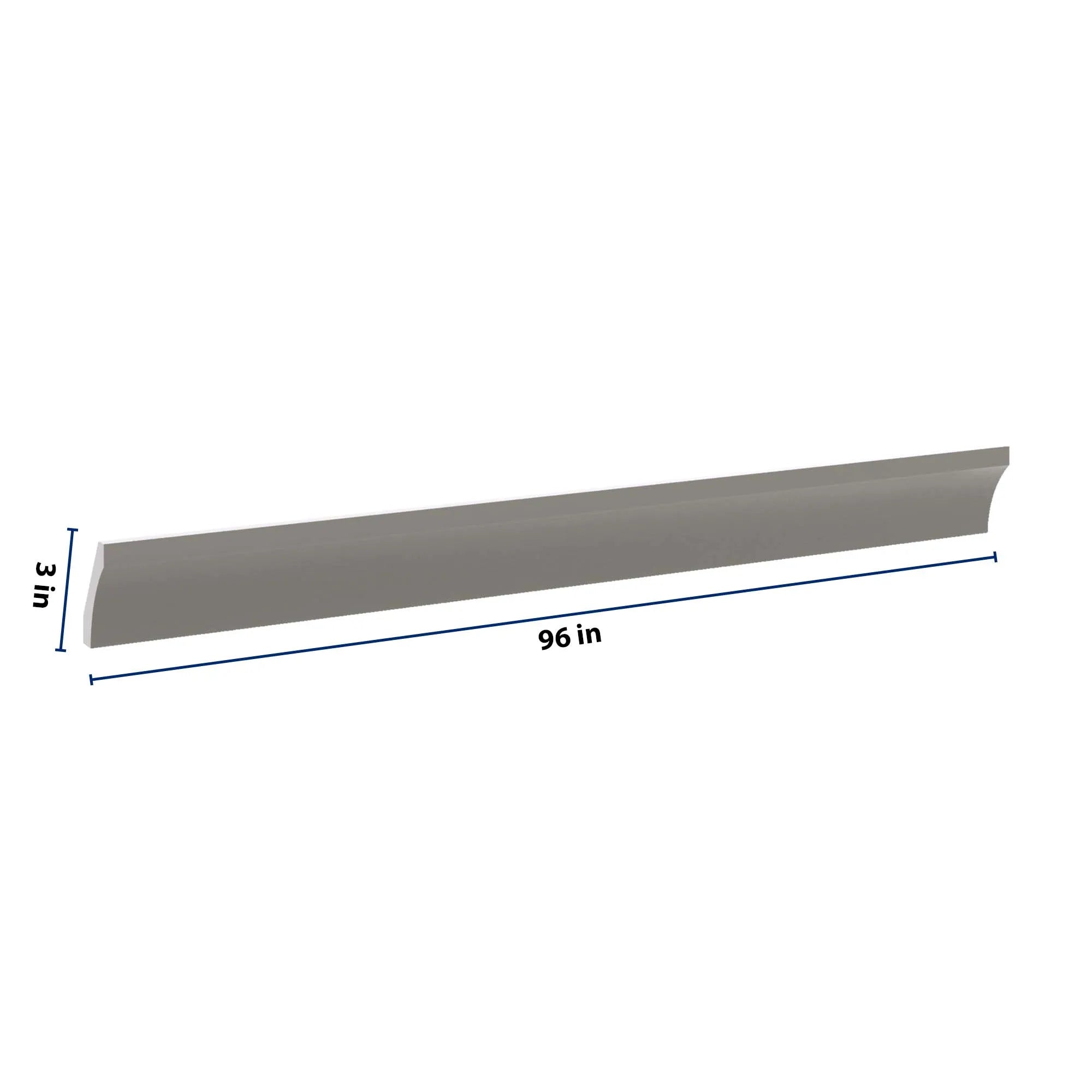 J&K Greige K3 96" W 10 4-1/4 Cove Molding