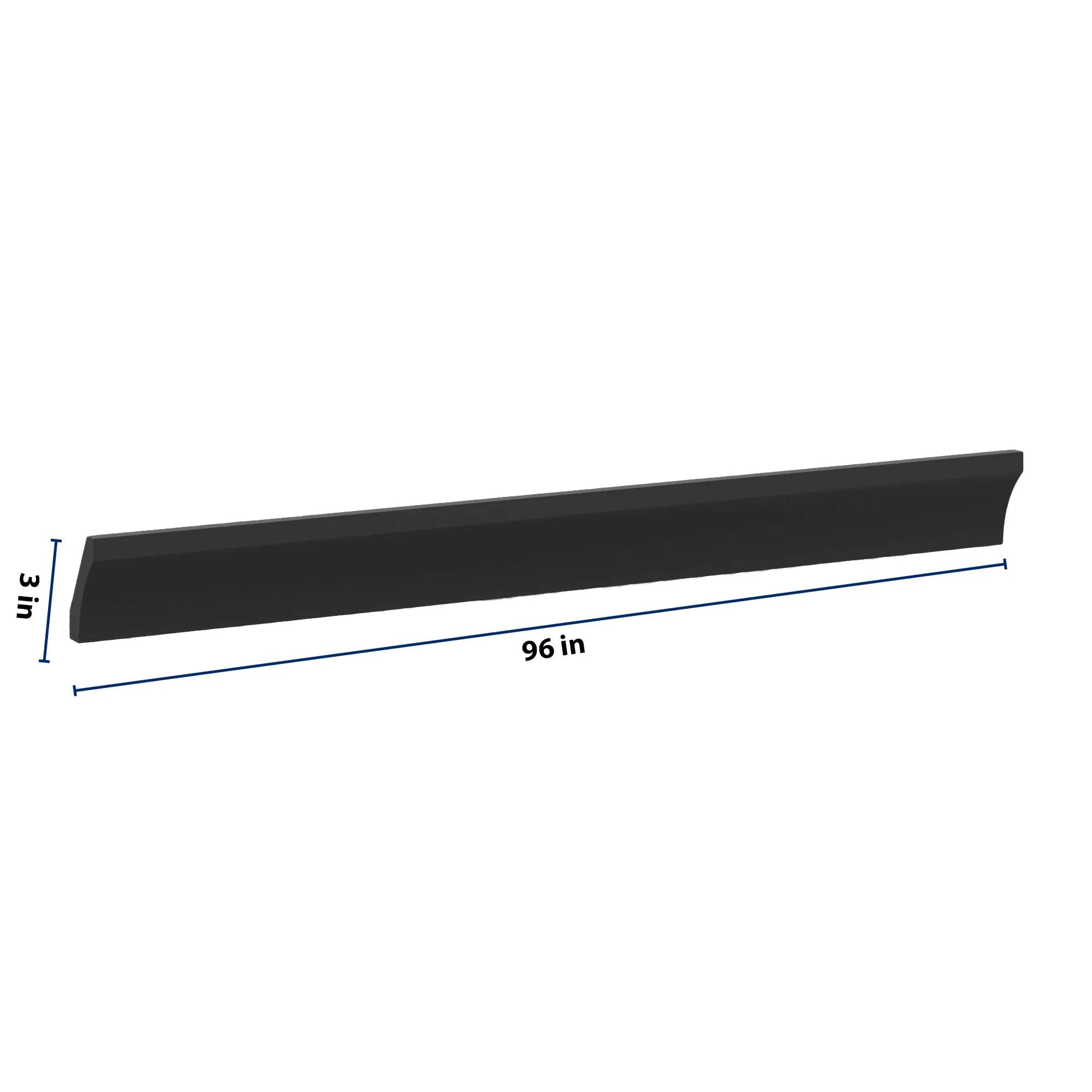 J&K Charcoal E2 96" W 10 4-1/4 Cove Molding
