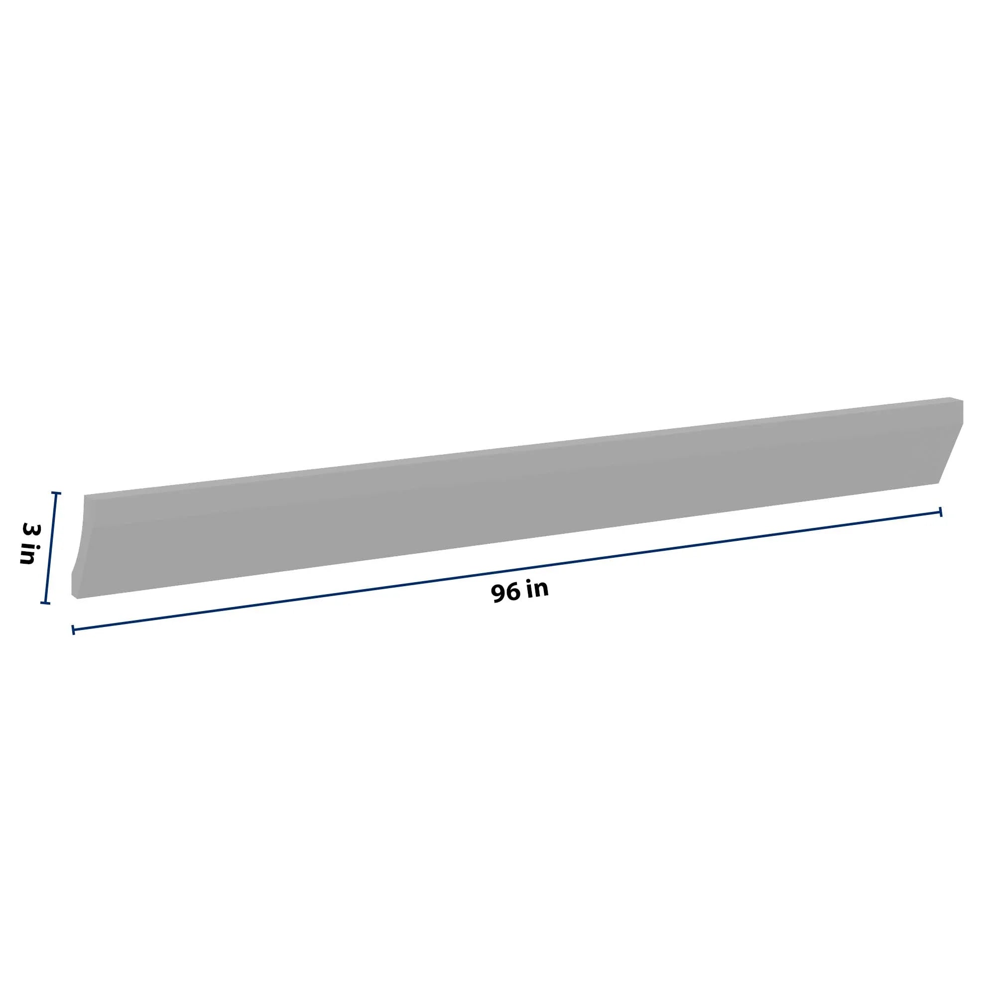 J&K Castle Grey S5 96" W 10 4-1/4 Cove Molding