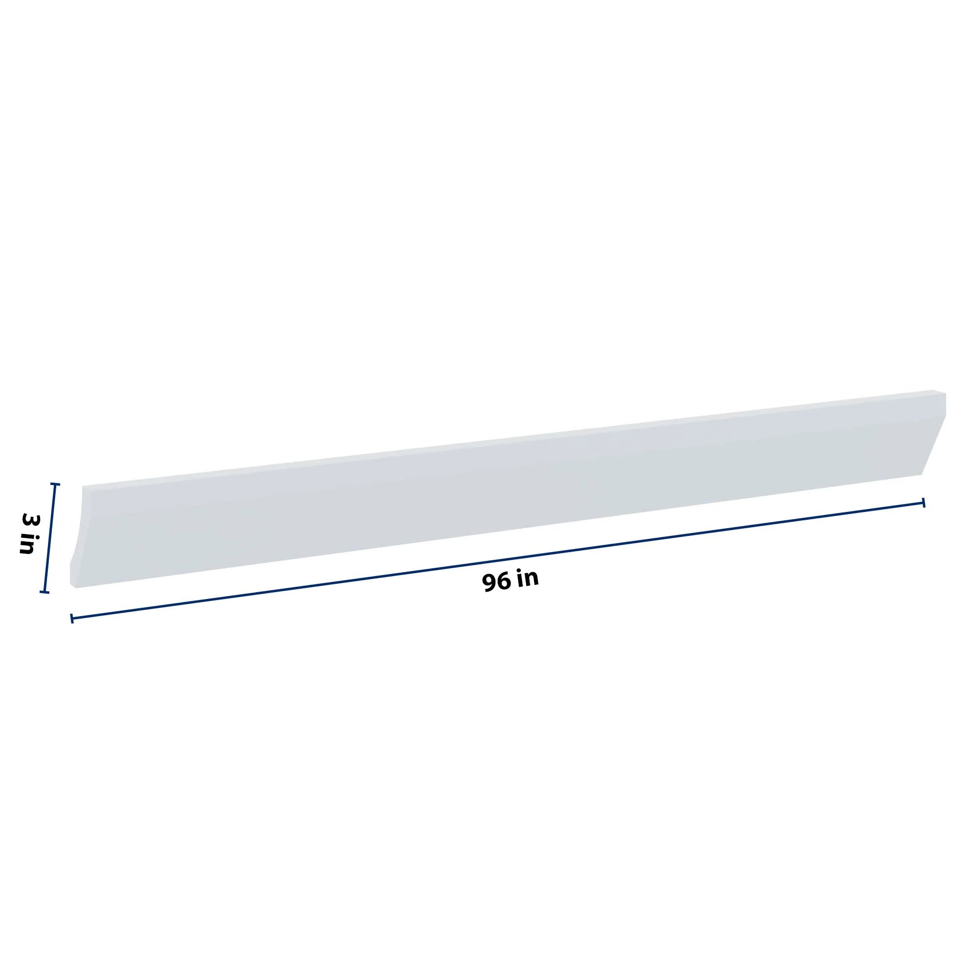 J&K White Shaker S8 96" W 10 4-1/4 Cove Molding