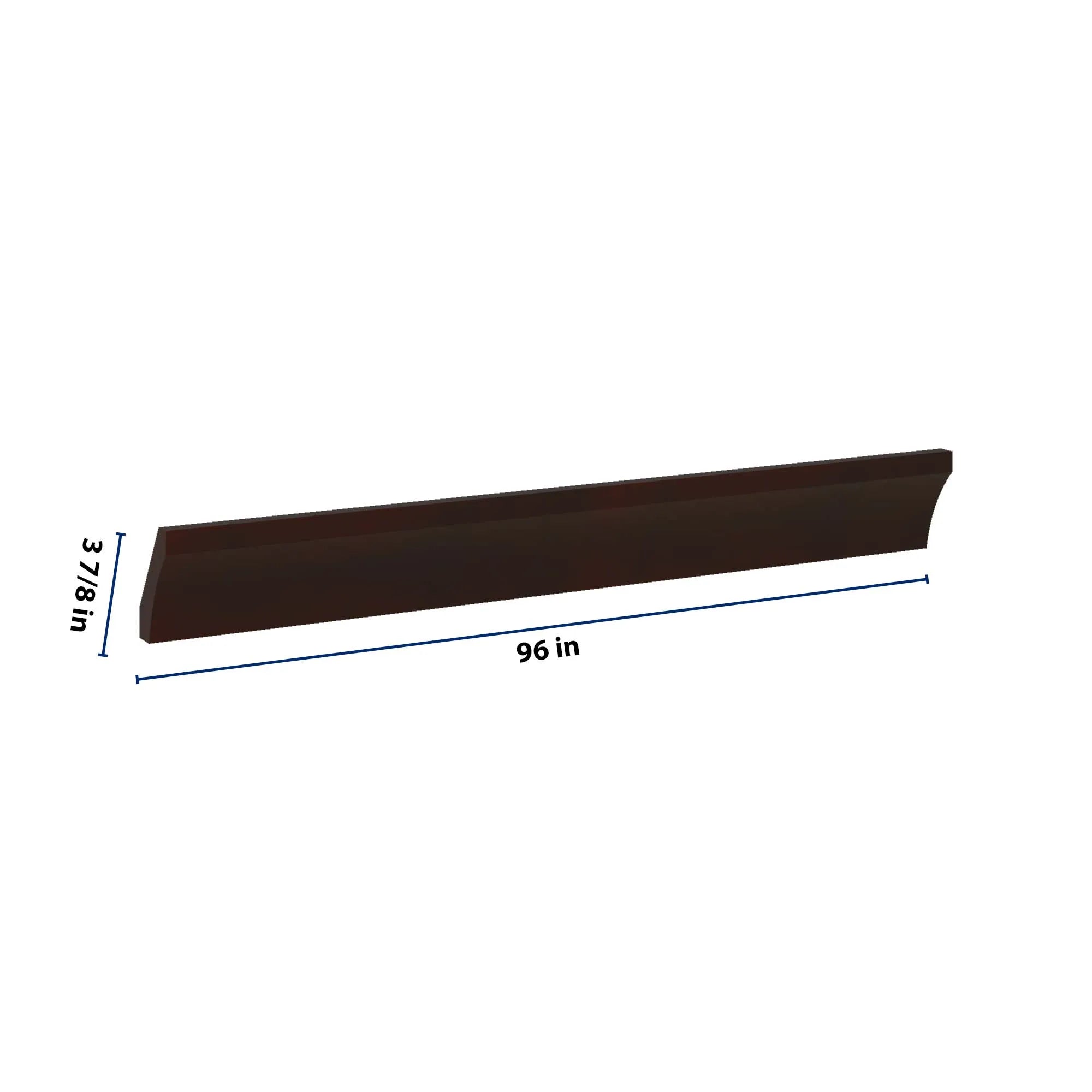 J&K Java Coffee S1 96" W Large Cove Molding