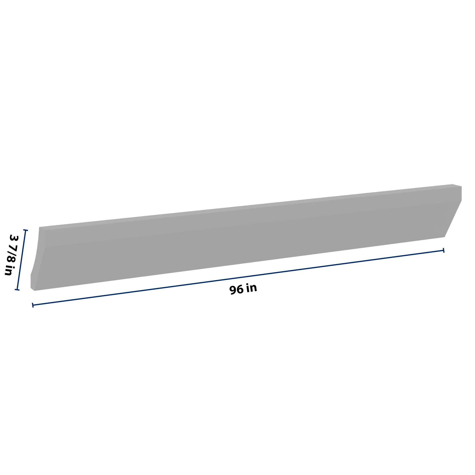 J&K Castle Grey S5 96" W Large Cove Molding
