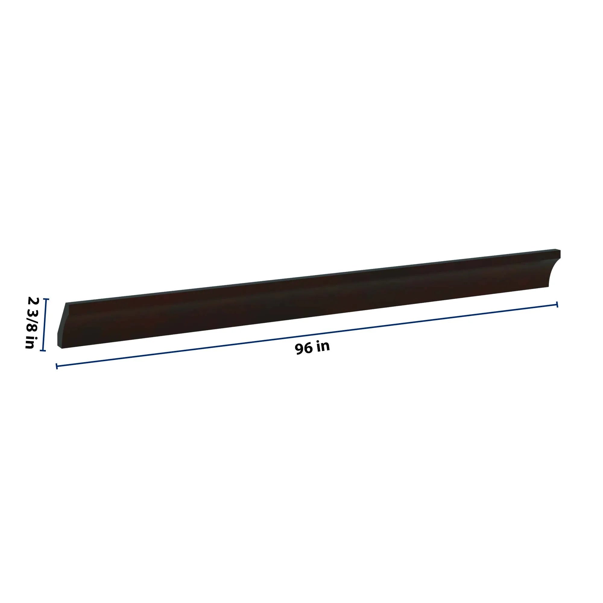 J&K Espresso K8 96" W Cove Molding