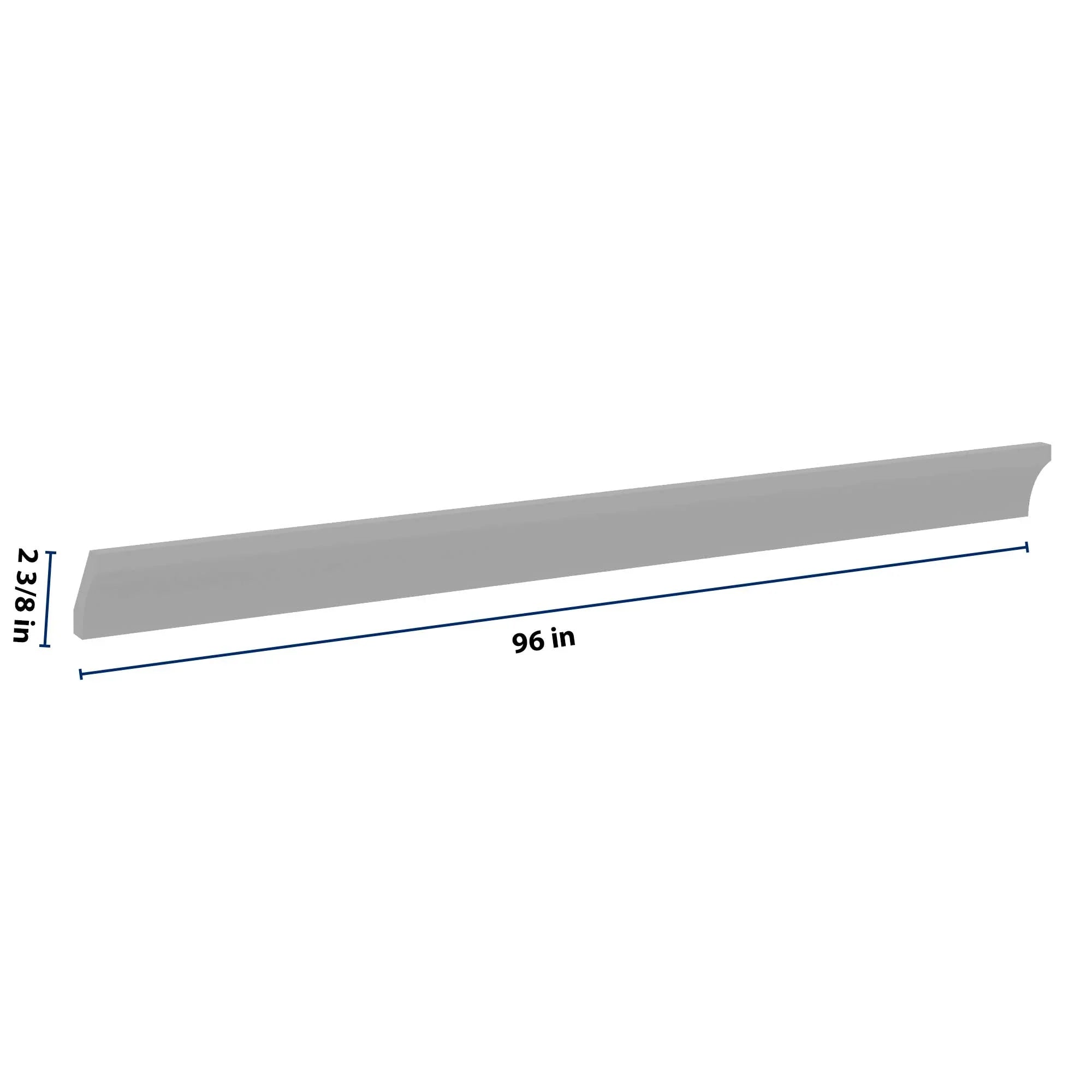 J&K Castle Grey S5 96" W Cove Molding