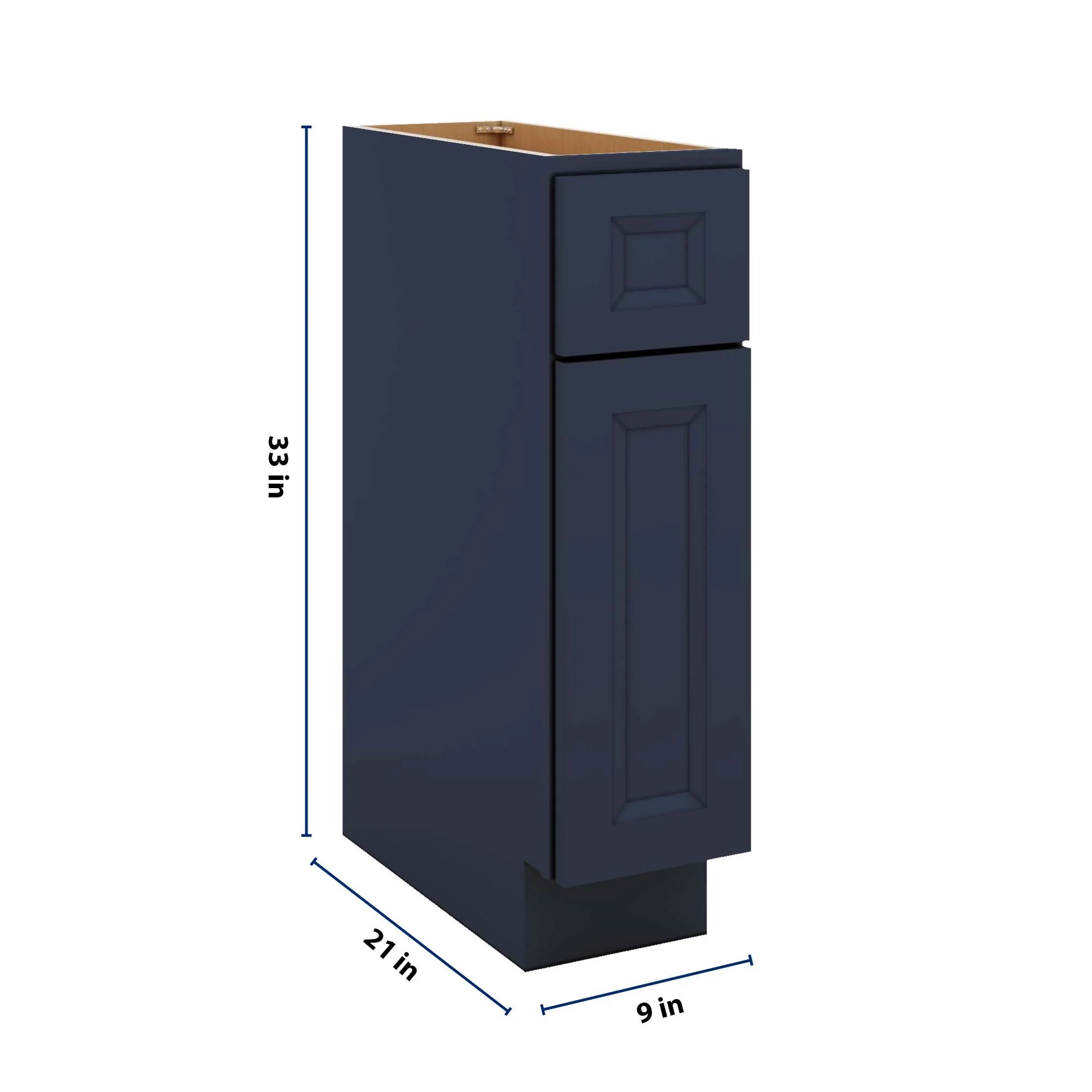 J&K Naval B7 Vanity Base Door/Drawer 09" W x 33" H x 21" D