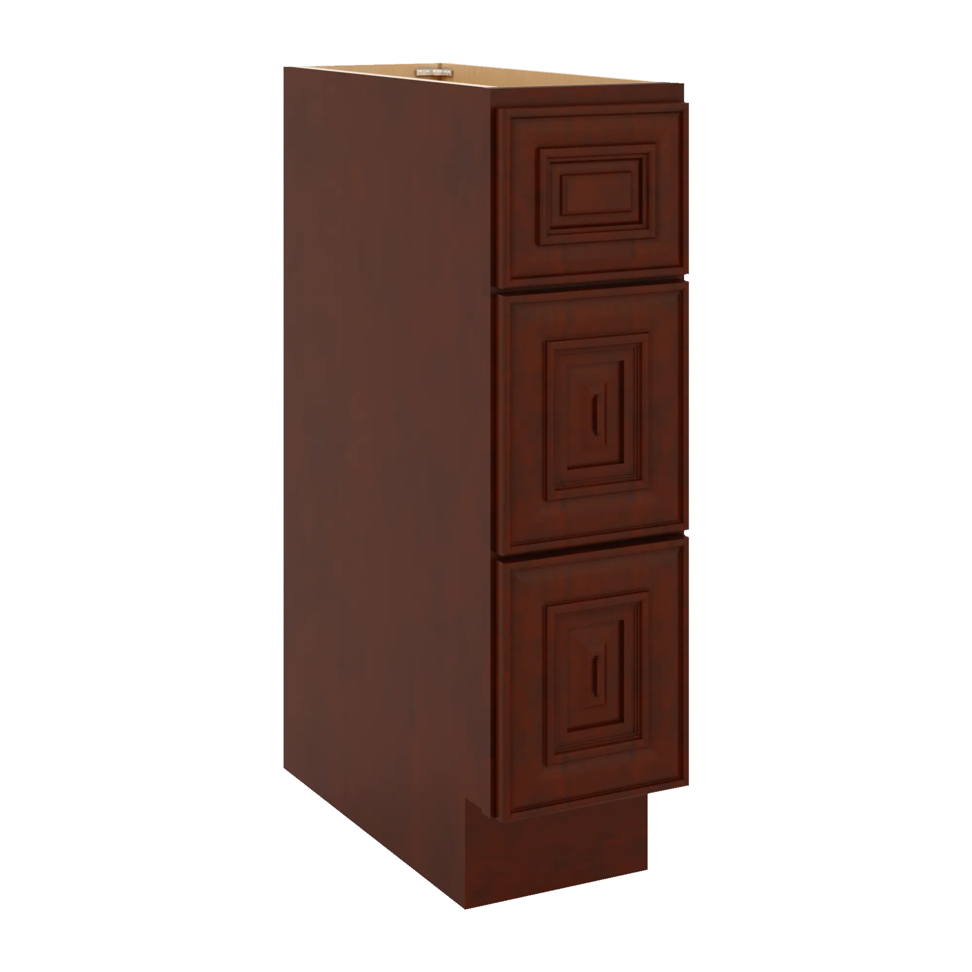 J&K Mahogany J5 Vanity 3 Drawer Base 09" W x 33" H x 21" D