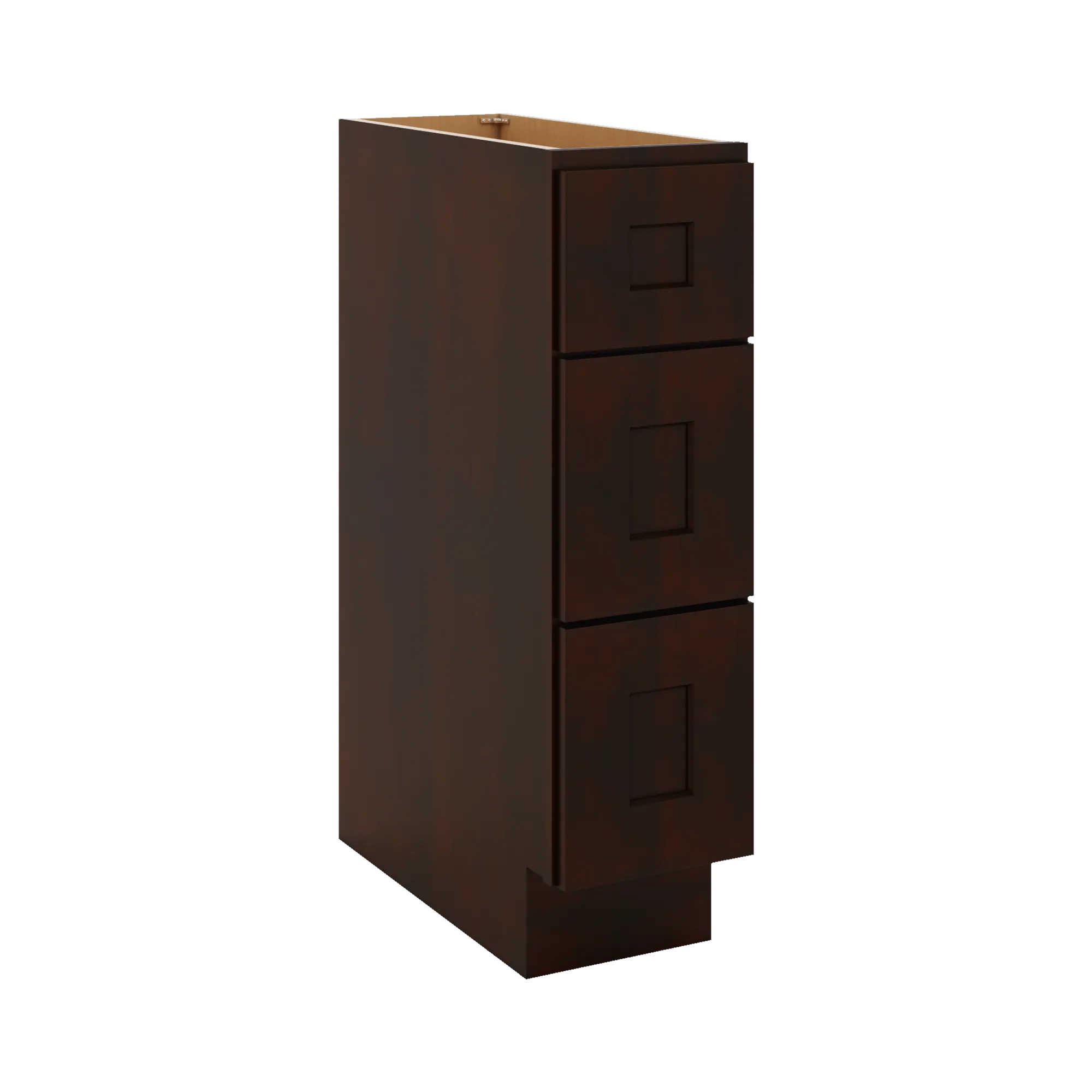 J&K Java Coffee S1 Vanity 3 Drawer Base 09" W x 33" H x 21" D
